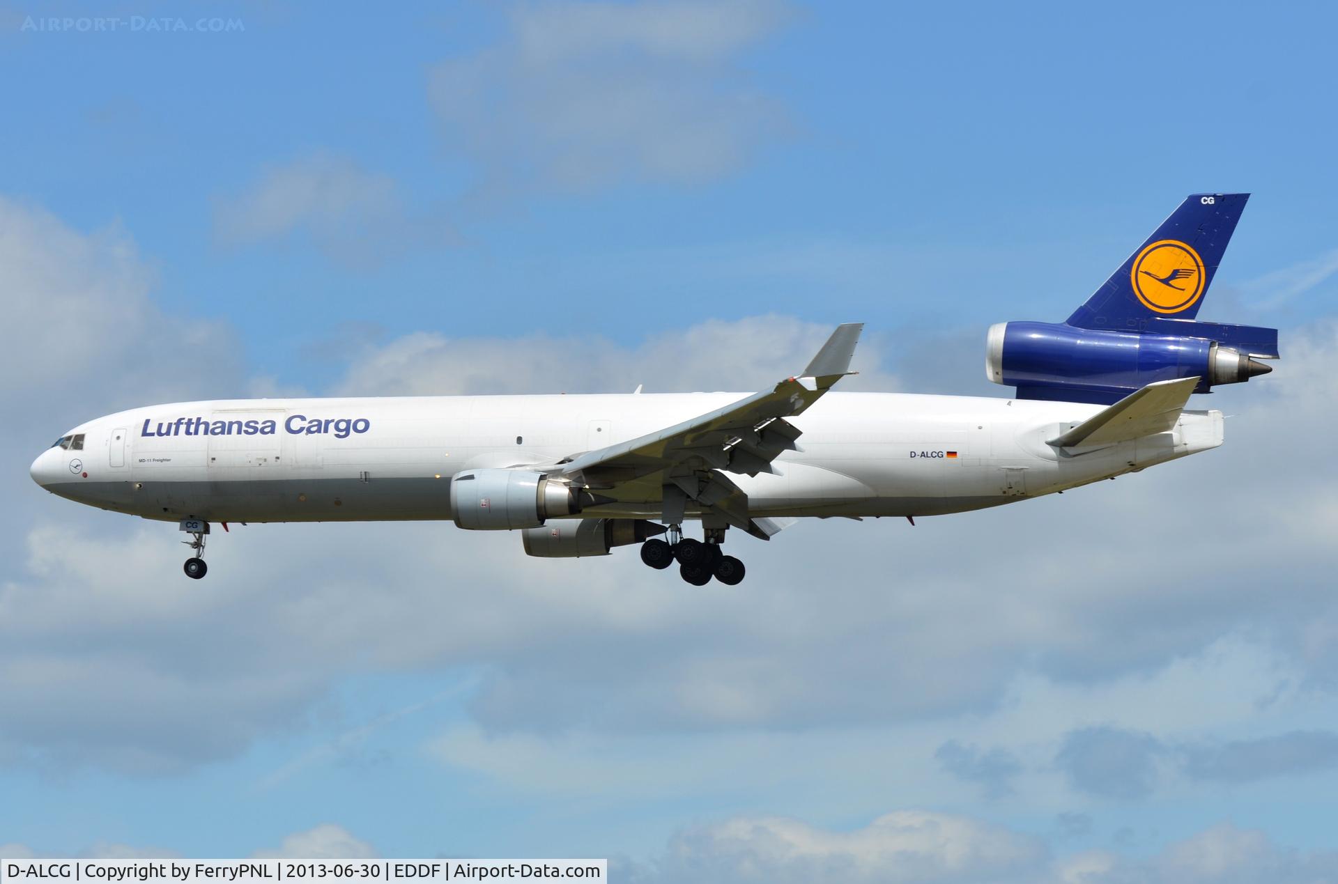 D-ALCG, 1999 McDonnell Douglas MD-11F C/N 48799, LH MD11 almost home.