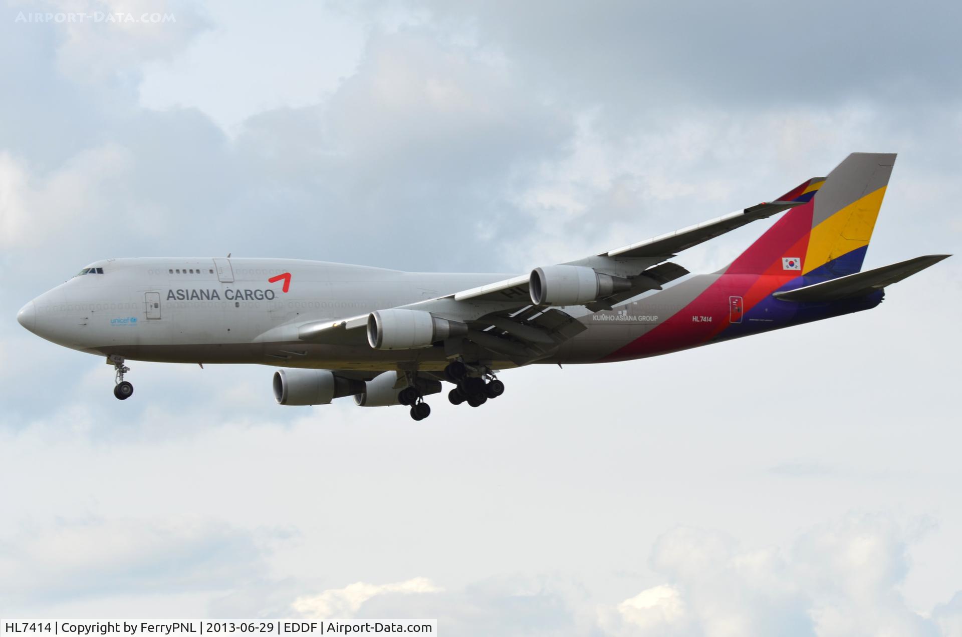 HL7414, 1991 Boeing 747-48EM(BDSF) C/N 25452, Asiana Cargo B744 freighter
