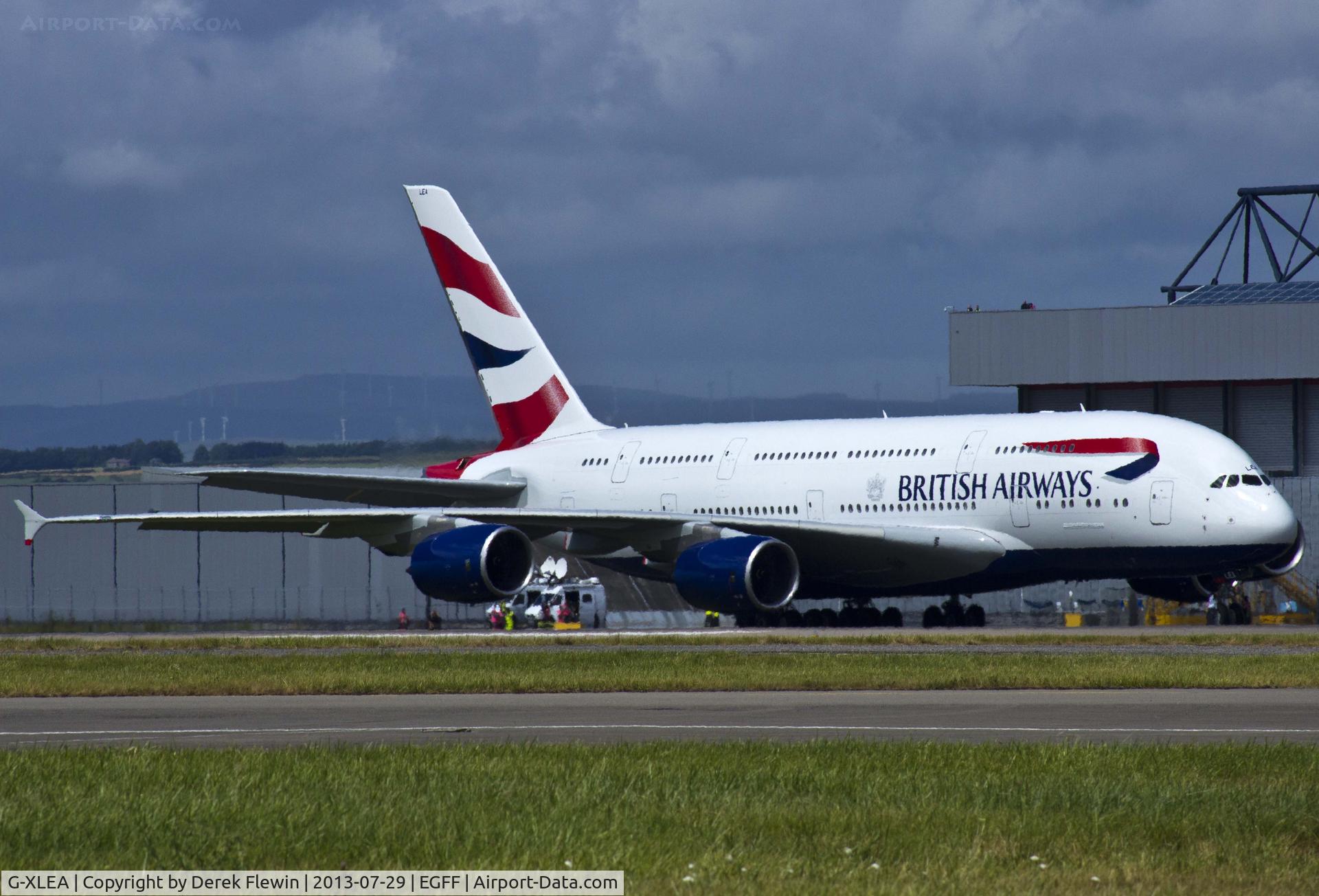 G-XLEA, 2012 Airbus A380-841 C/N 095, BA's Airbus A380-841 backtracking.