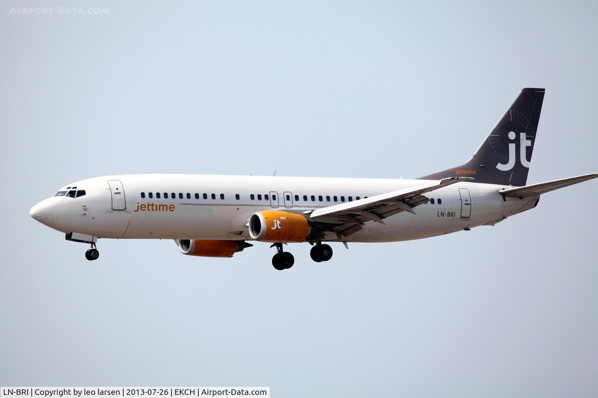 LN-BRI, 1990 Boeing 737-405 C/N 24644, LN-BRI in Jettime (Denmark) c/s CPH 26.7.13