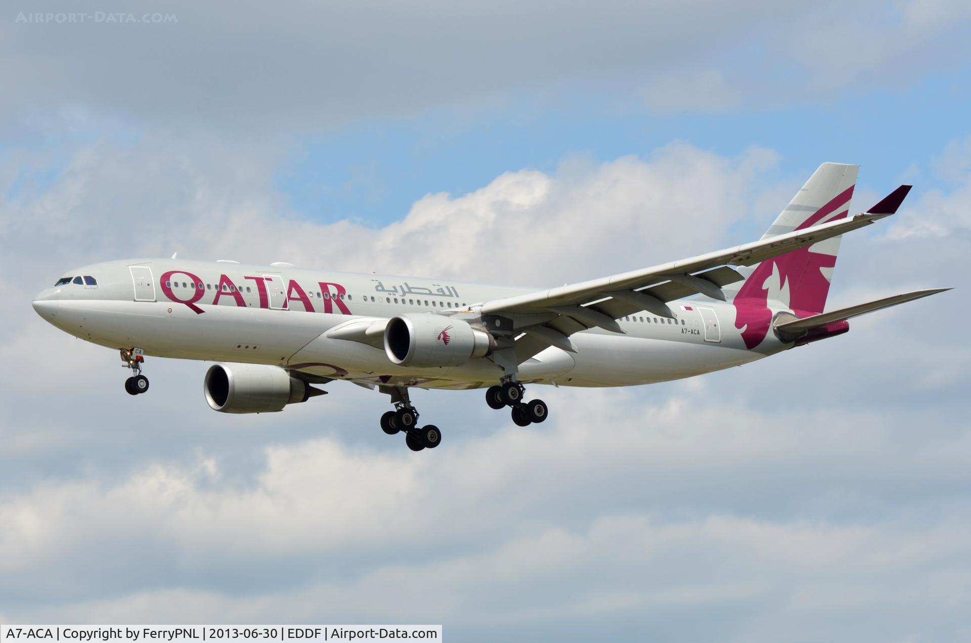 A7-ACA, 2002 Airbus A330-203 C/N 473, Qatar A332 landing in FRA