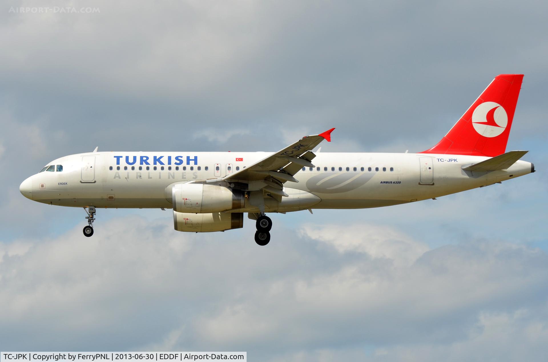 TC-JPK, 2007 Airbus A320-232 C/N 3257, Turkish A320