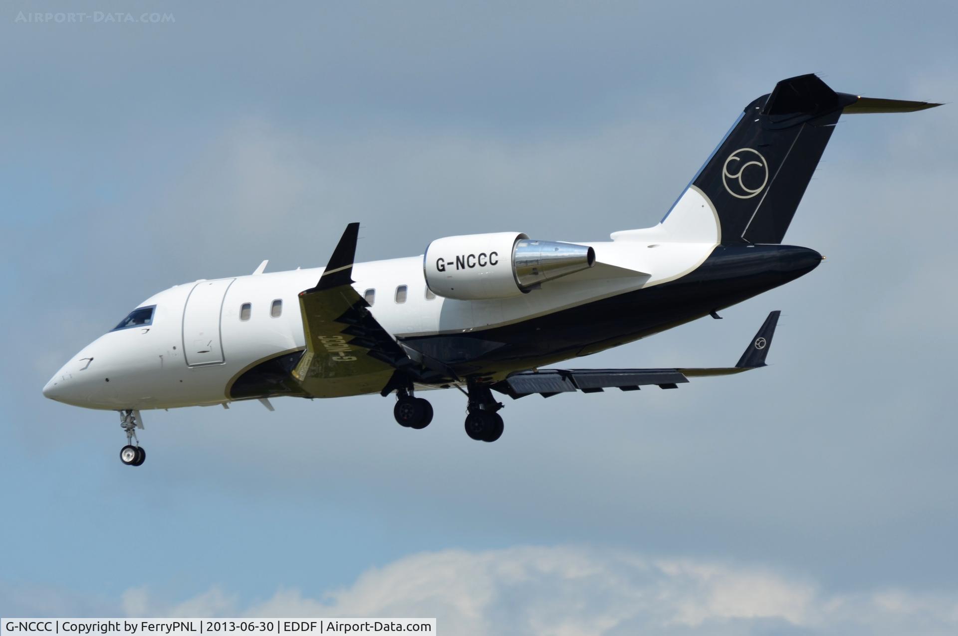 G-NCCC, 2007 Bombardier Challenger 605 (CL-600-2B16) C/N 5734, TAG Aviation CL605 arriving in FRA