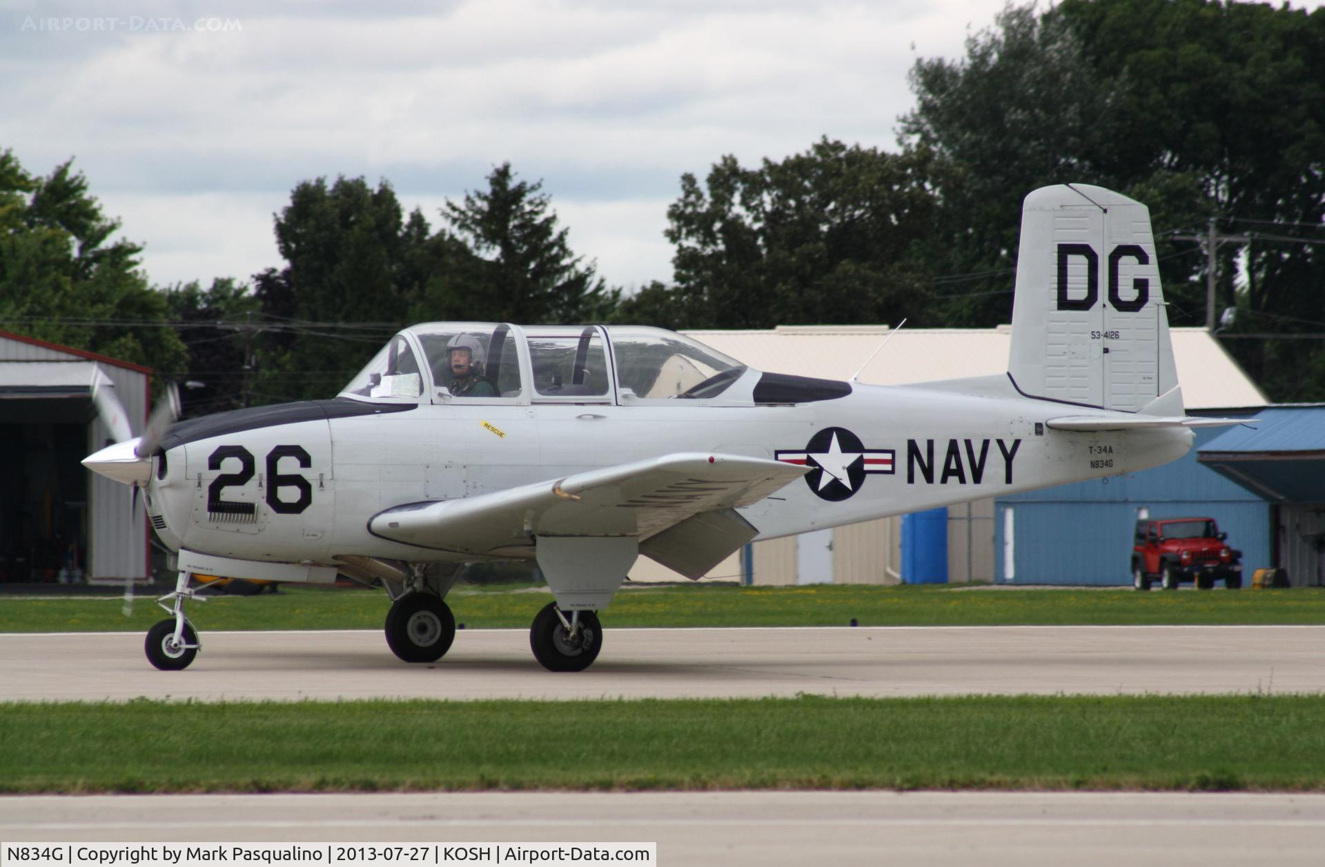 N834G, 1955 Beech (CCF) T-34A (A45) Mentor C/N CCF34-95, Beech T-34A
