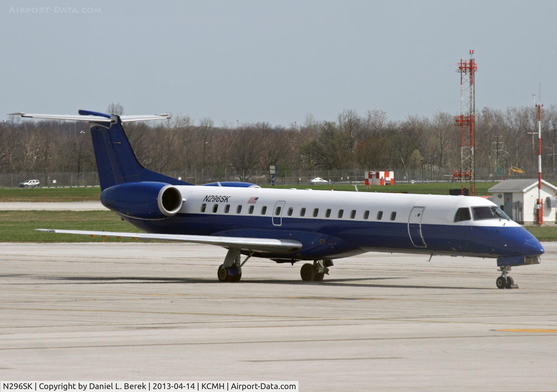 N296SK, 2001 Embraer ERJ-145LR (EMB-145LR) C/N 145514, This anonymous Embraer Regional Jet is actually operated by Chautaqua Airlines; it has flown for Midwest, Frontier, and United Express.