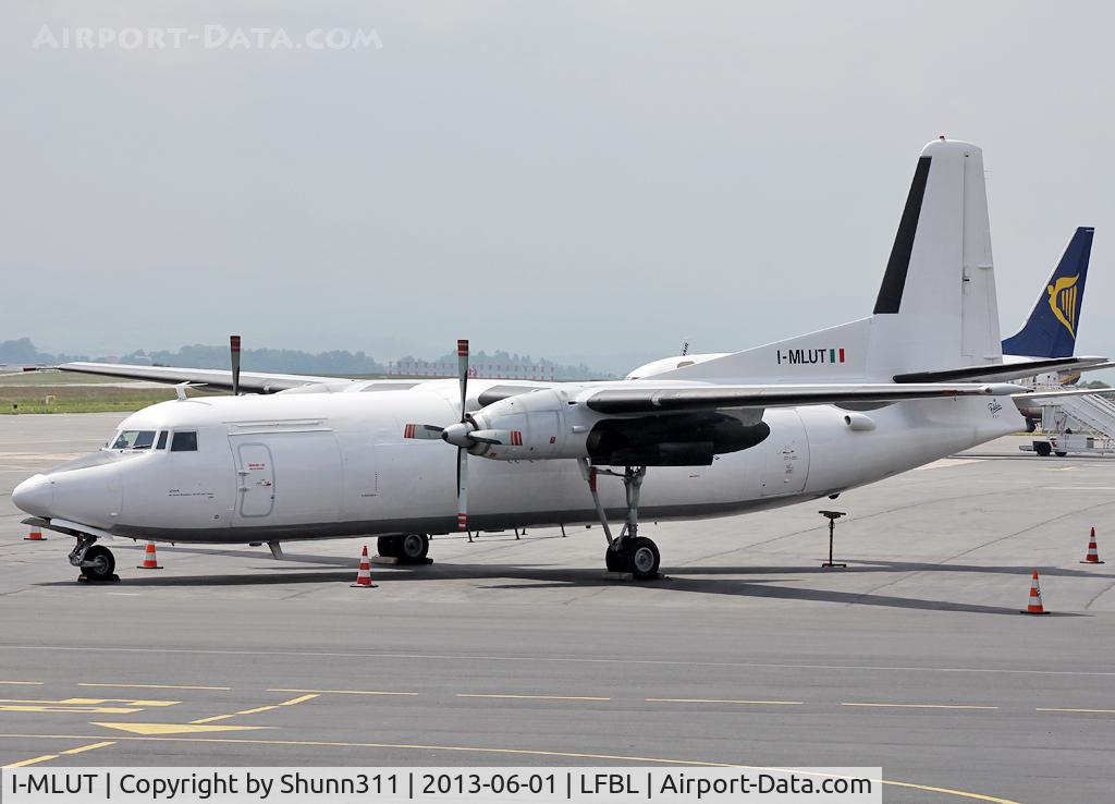 I-MLUT, 1968 Fokker F-27-500 Friendship C/N 10369, Parket at the Cargo apron...