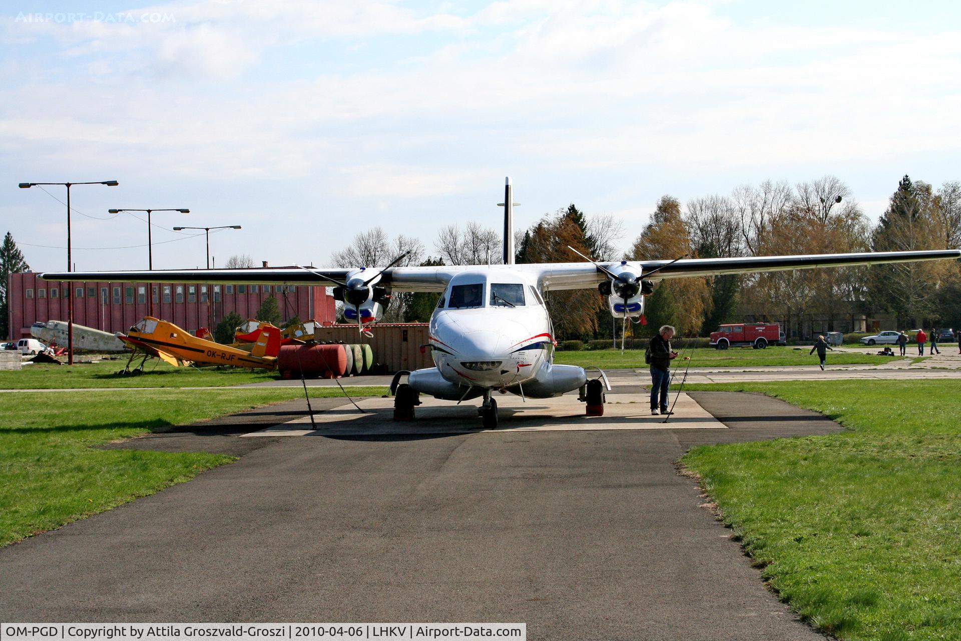OM-PGD, Let L-410MA Turbolet C/N 750403, Kaposujlak Airport - Hungary
