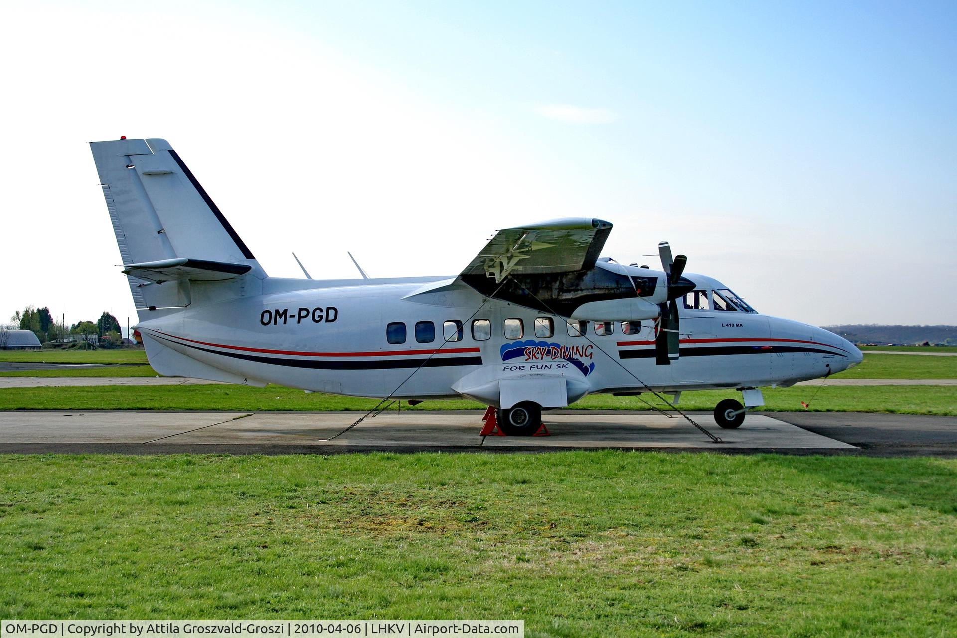 OM-PGD, Let L-410MA Turbolet C/N 750403, Kaposujlak Airport - Hungary