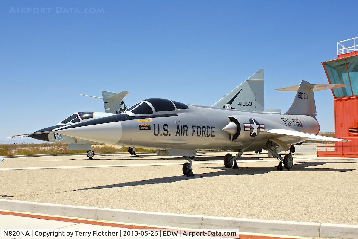 N820NA, 1957 Lockheed F-104C Starfighter C/N 383-1222, Exhibited at  Century Circle, Edwards AFB (West Gate )  Palmdale, California,