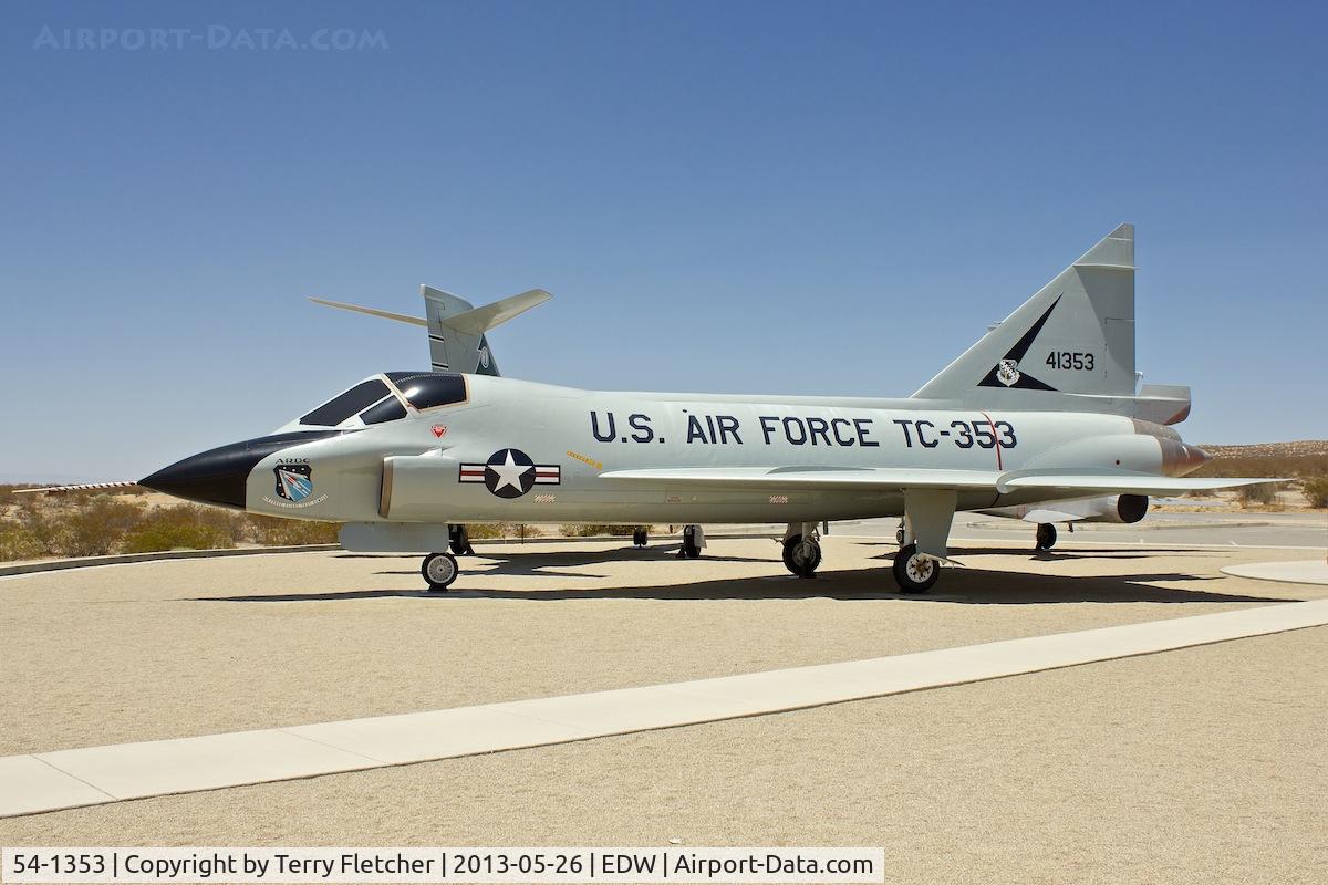 54-1353, 1954 Convair TF-102A Delta Dagger C/N 8-12-3, Exhibited at  Century Circle, Edwards AFB (West Gate )  Palmdale, California,