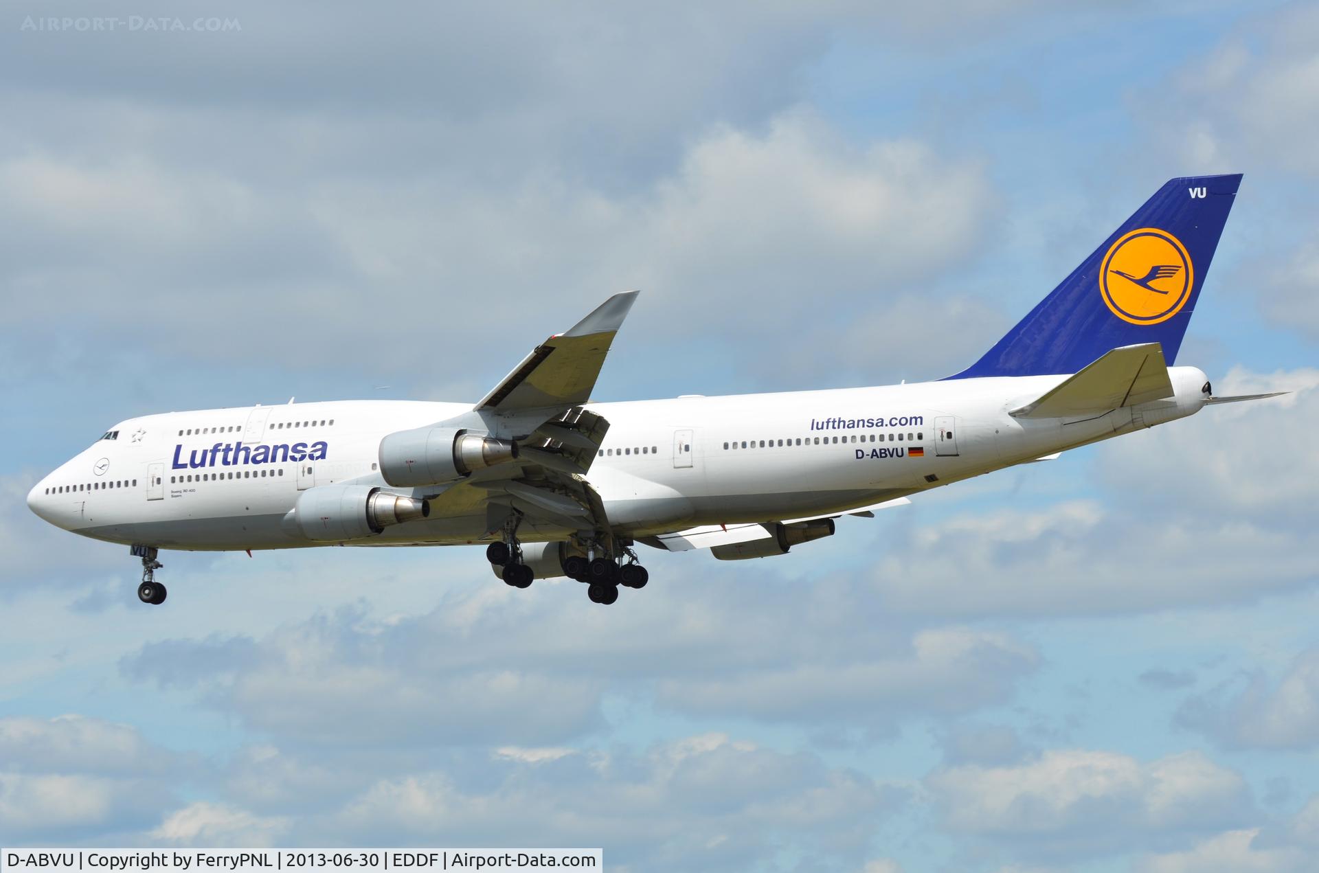 D-ABVU, 1998 Boeing 747-430 C/N 29492, Lufthansa B744