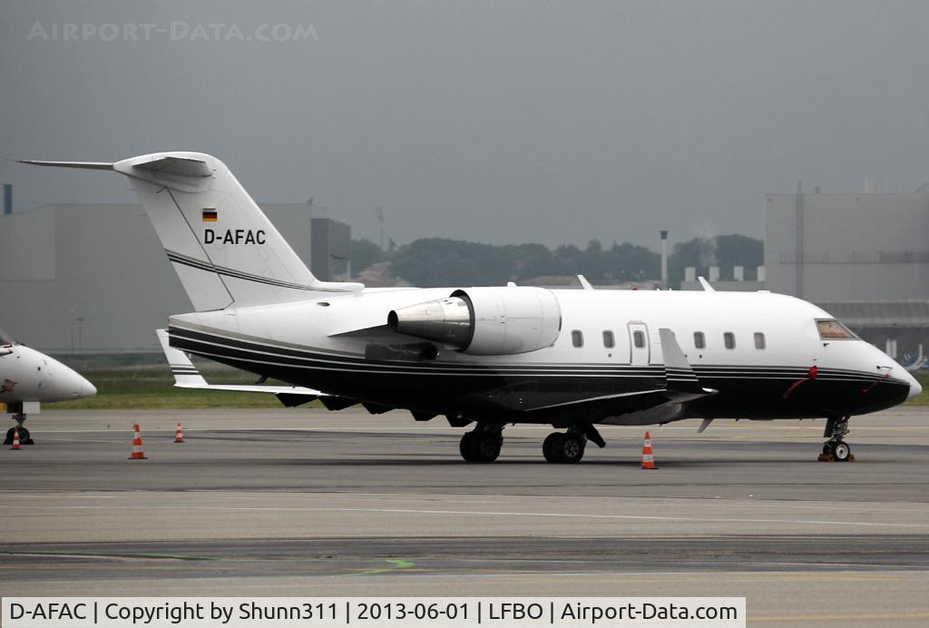 D-AFAC, 1999 Bombardier Challenger 604 (CL-600-2B16) C/N 5416, Parked at the General Aviation area...