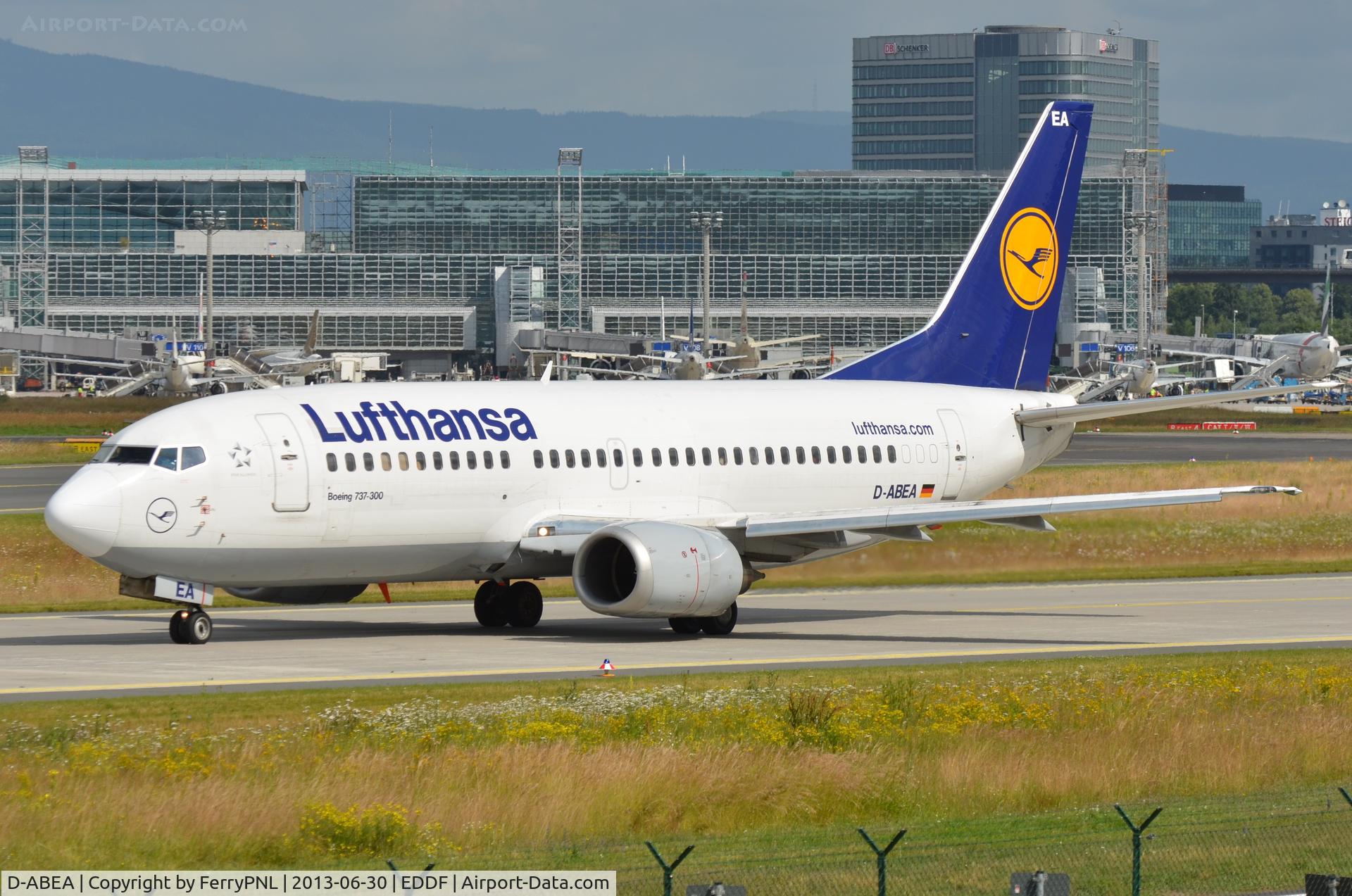 D-ABEA, 1990 Boeing 737-330 C/N 24565, Lufthansa B733 taxying out