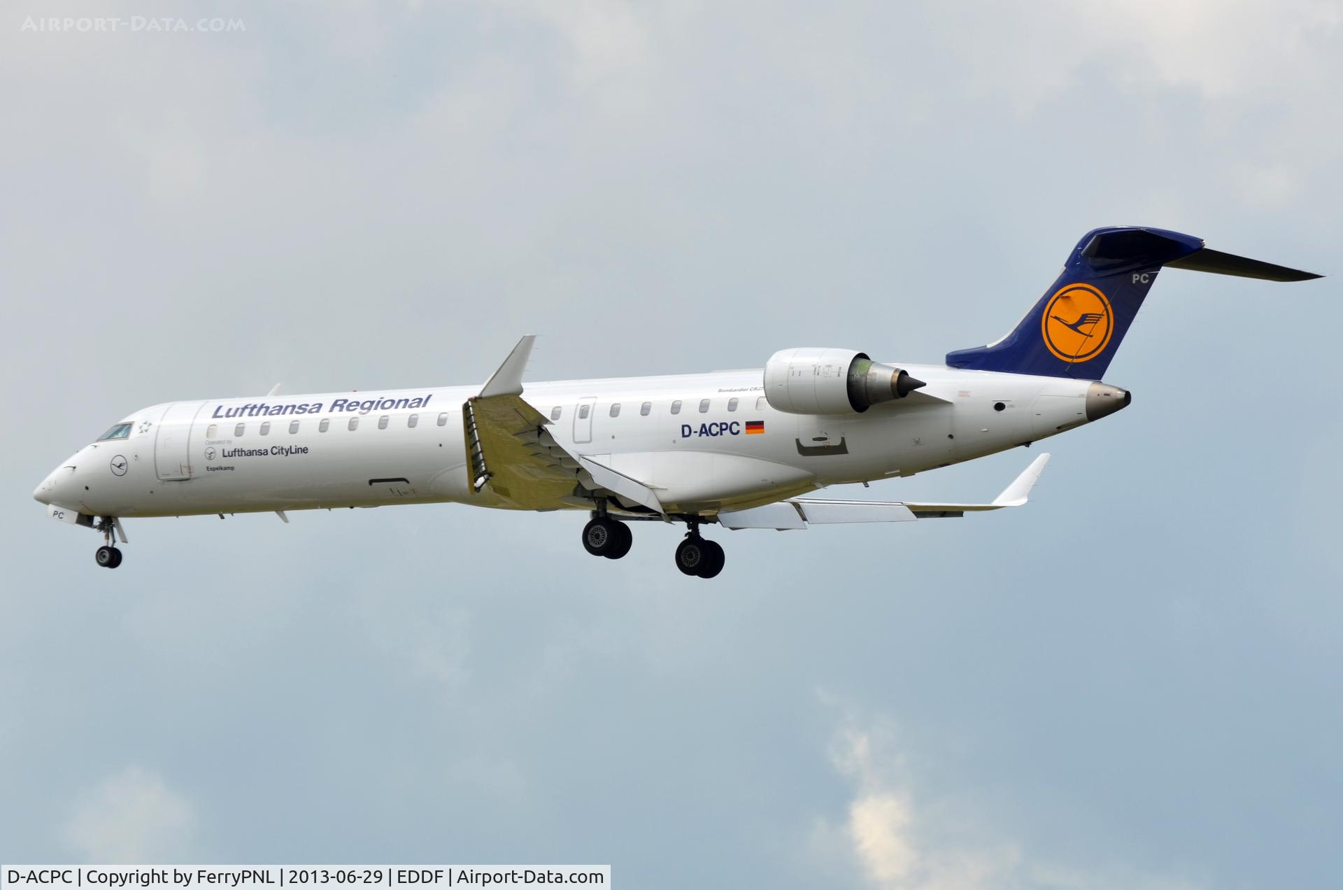 D-ACPC, 2001 Canadair CRJ-701ER (CL-600-2C10) Regional Jet C/N 10014, Cityline CL700