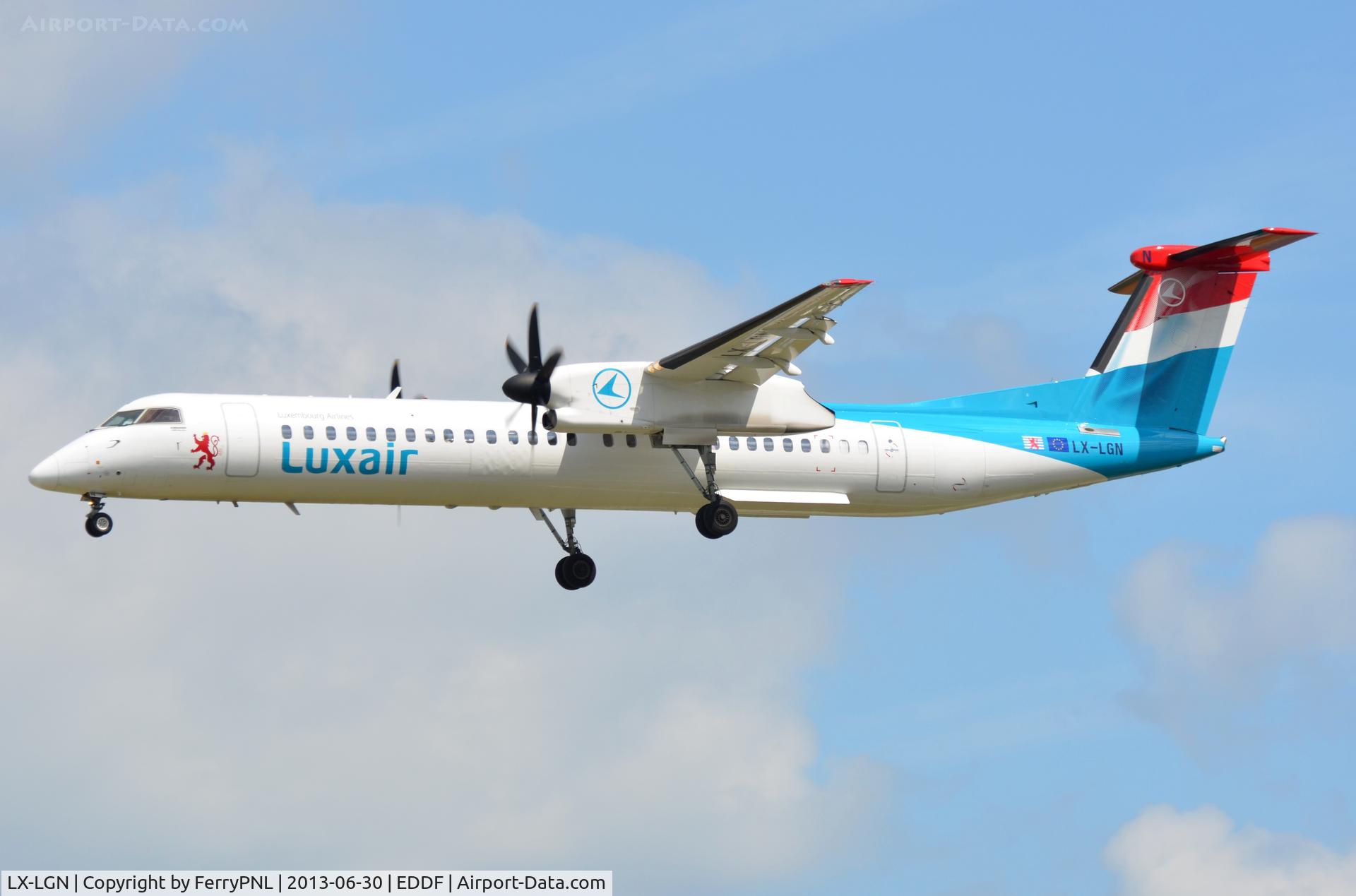 LX-LGN, 2012 De Havilland Canada DHC-8-402Q Dash 8 C/N 4426, New Dash8 for Luxair