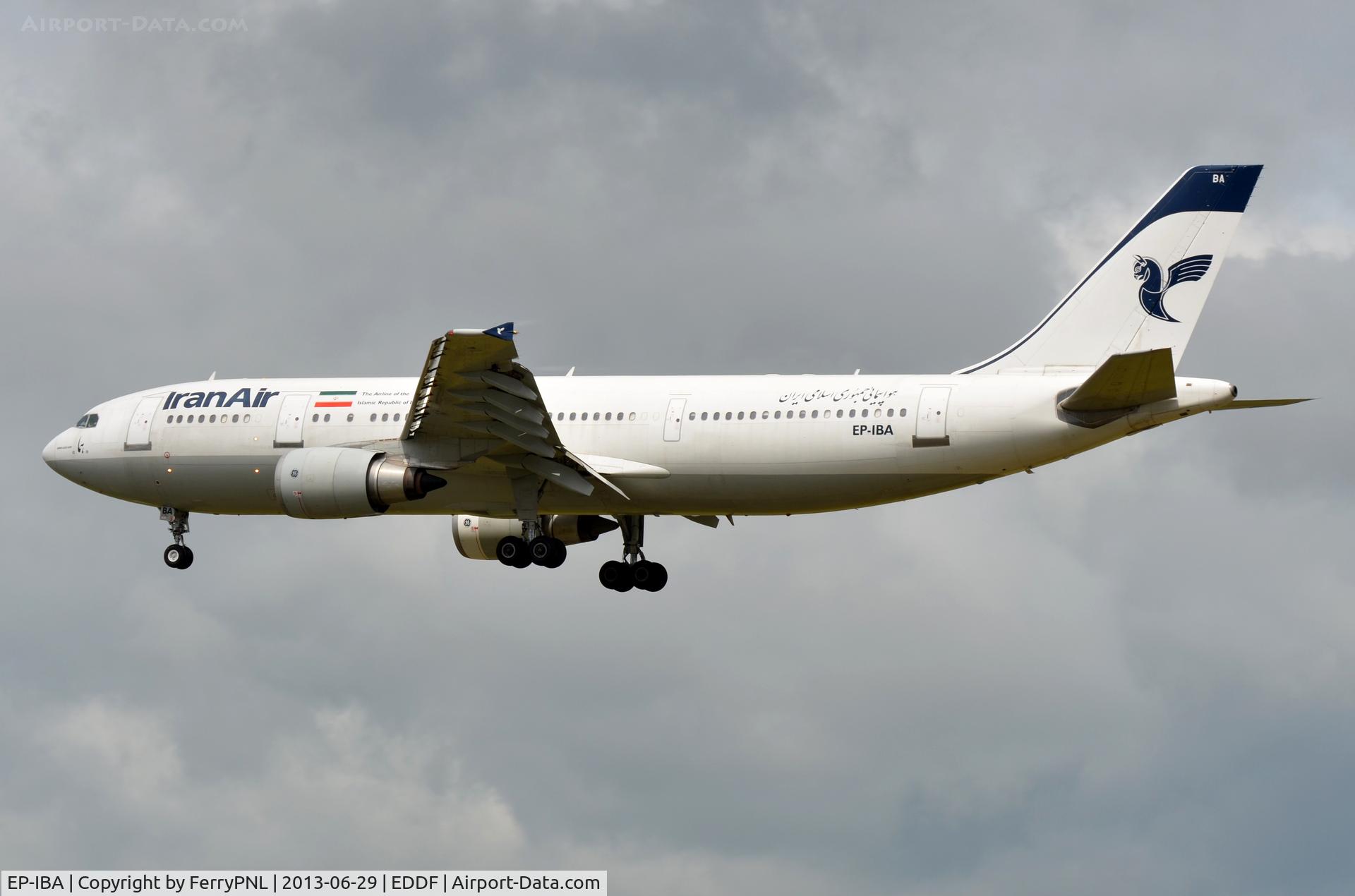 EP-IBA, 1993 Airbus A300B4-605R C/N 723, Iran Air A306 landing in FRA