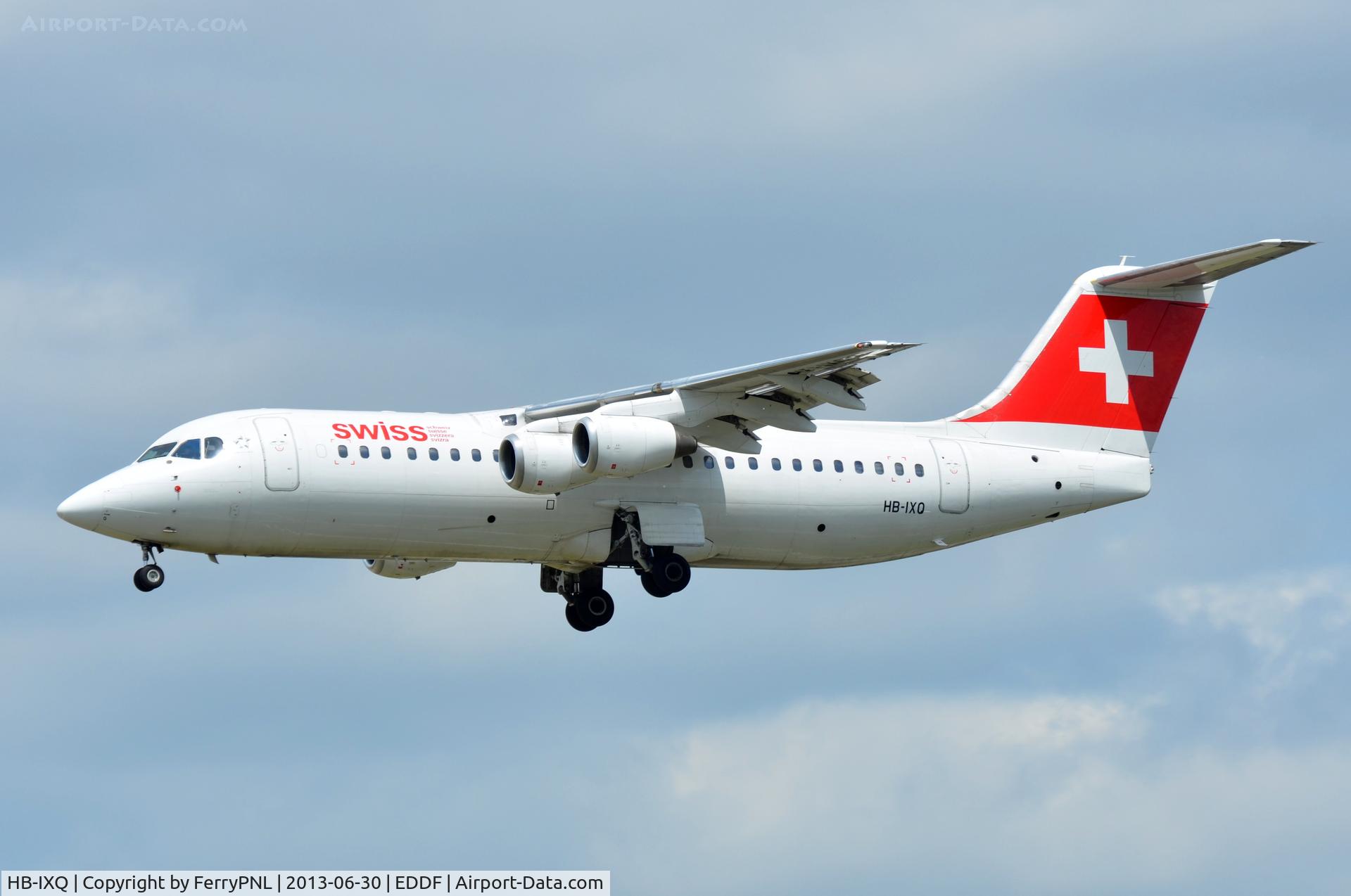 HB-IXQ, 1996 British Aerospace Avro 146-RJ100 C/N E3282, Swiss BAe146