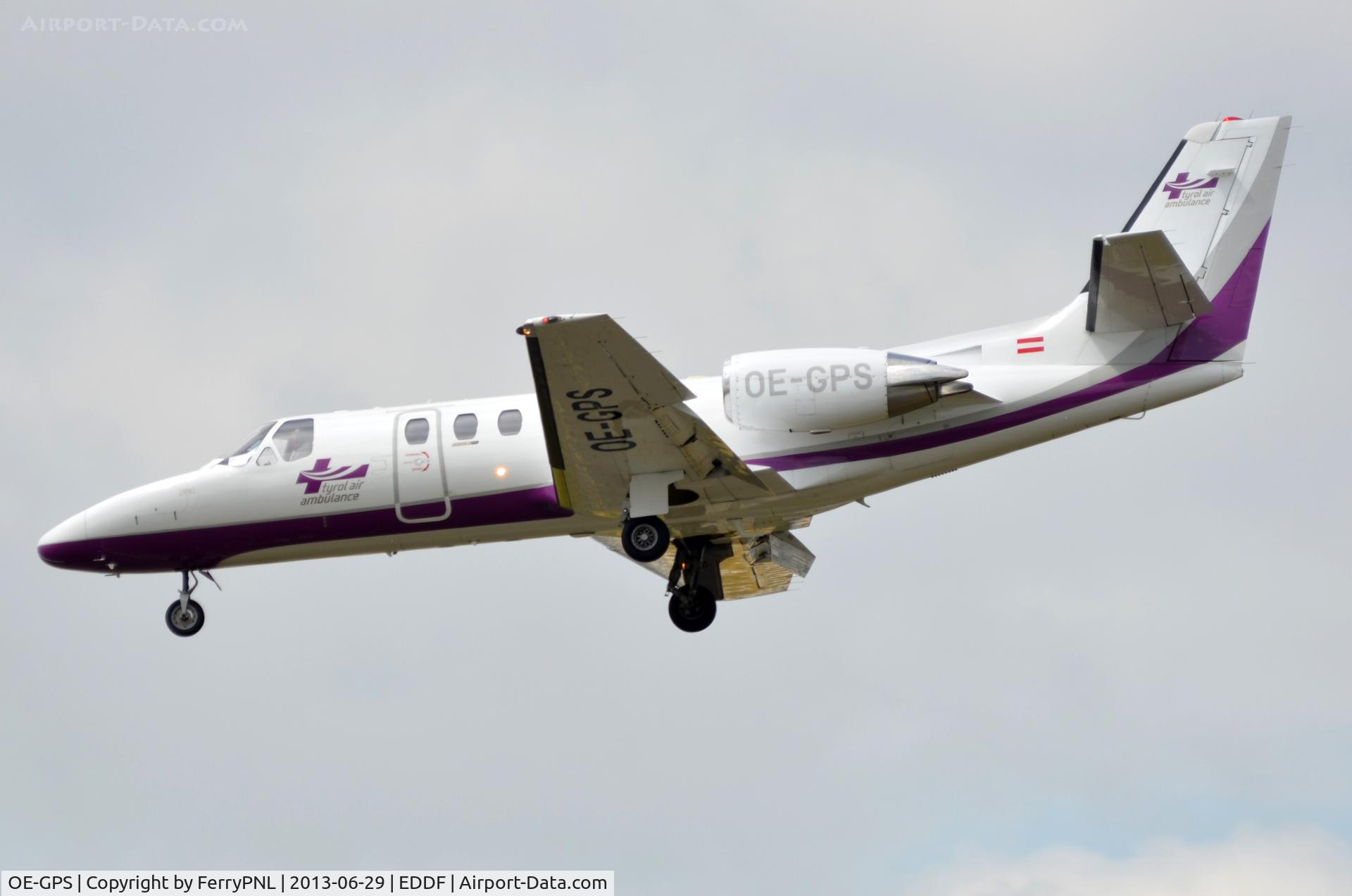 OE-GPS, 1998 Cessna 550 Citation Bravo C/N 550-0837, Tyrolean Air Ambulance Ce550