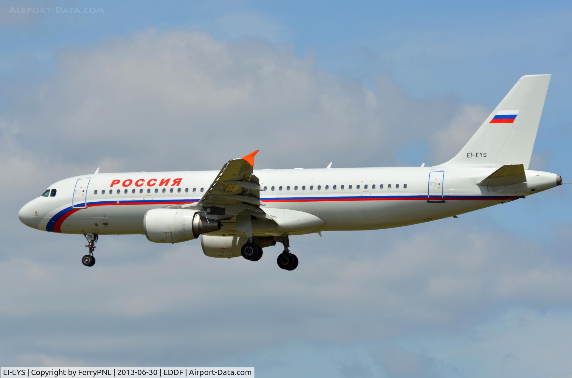 EI-EYS, 2006 Airbus A320-214 C/N 2964, Rossiya A320 arriving in FRA