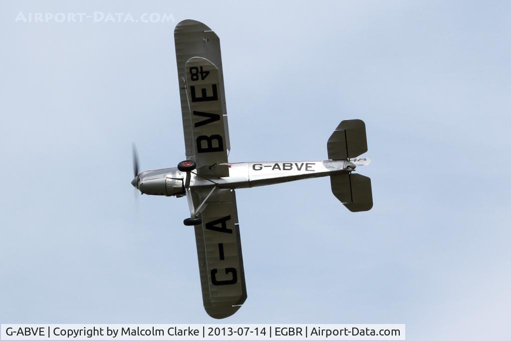 G-ABVE, 1932 Arrow Active 2 C/N 2, Arrow Active 2 at The Real Aeroplane Company's Wings & Wheels Fly-In, Breighton Airfield, July 2013.