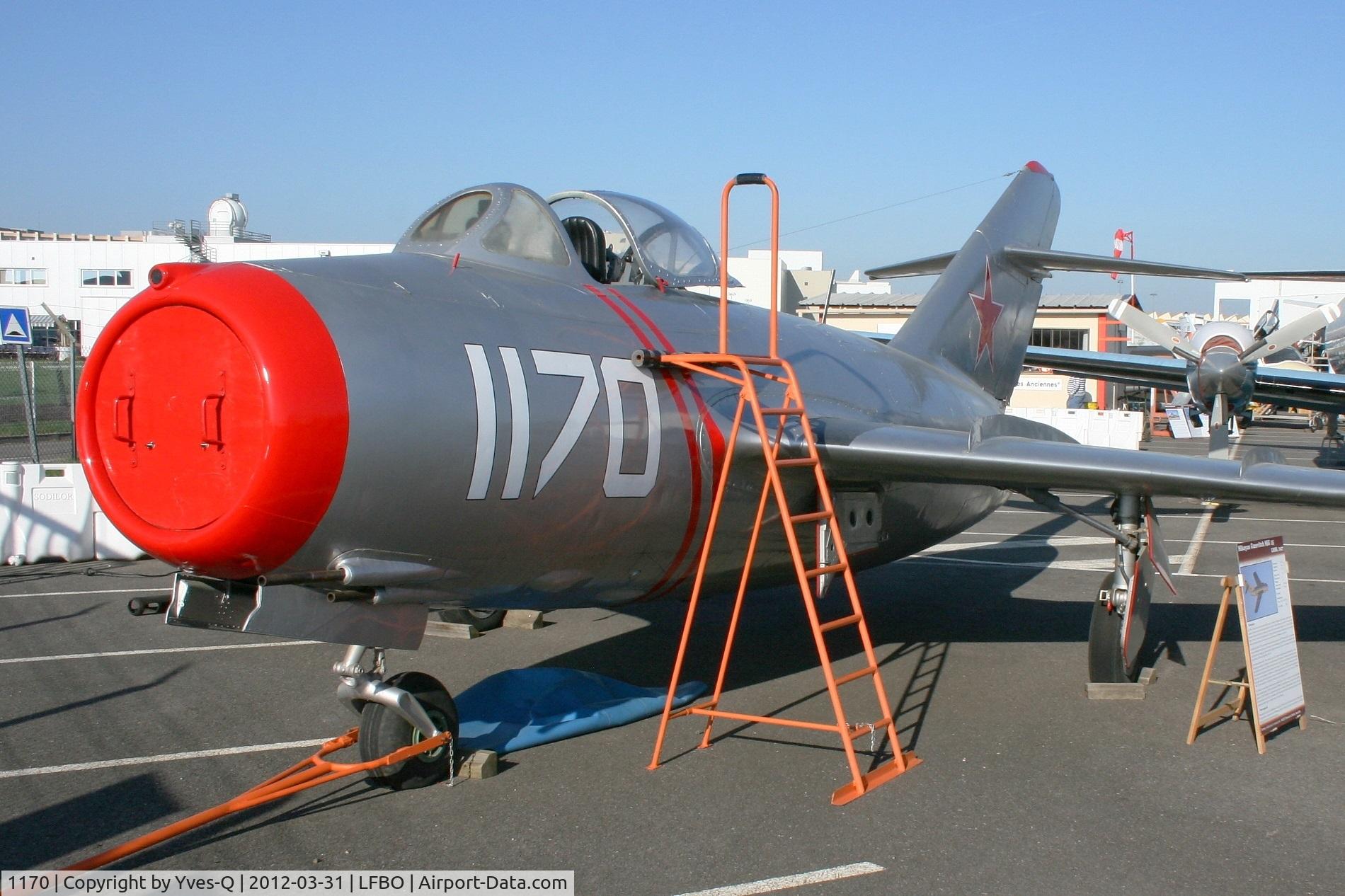 1170, Mikoyan-Gurevich MiG-15bis C/N 713001, Mikoyan-Gurevich MIG-15bis, Les Ailes anciennes Toulouse -Blagnac (LFPO)