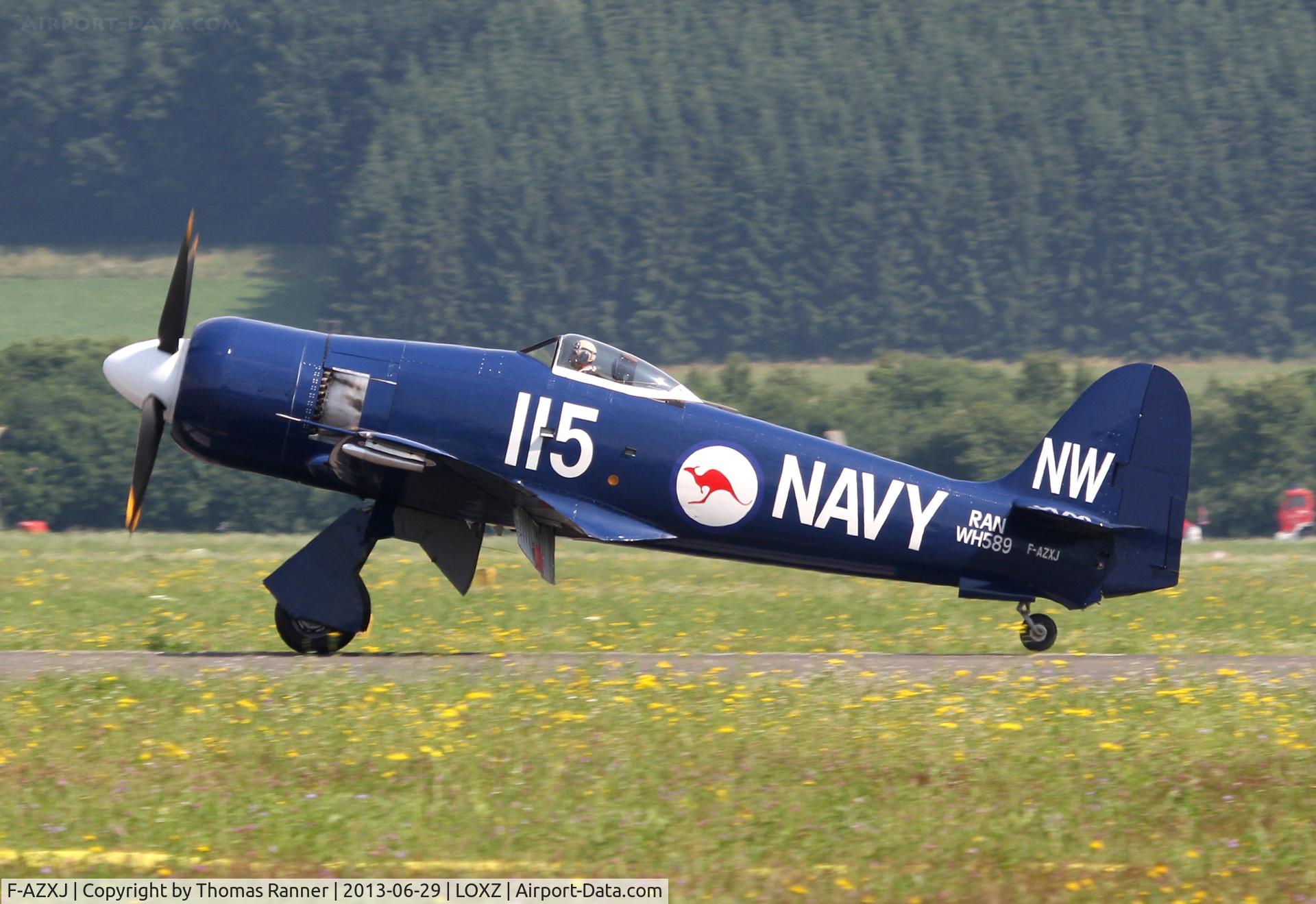 F-AZXJ, 1949 Hawker Sea Fury FB.11 C/N 37733, Hawker Sea Fury