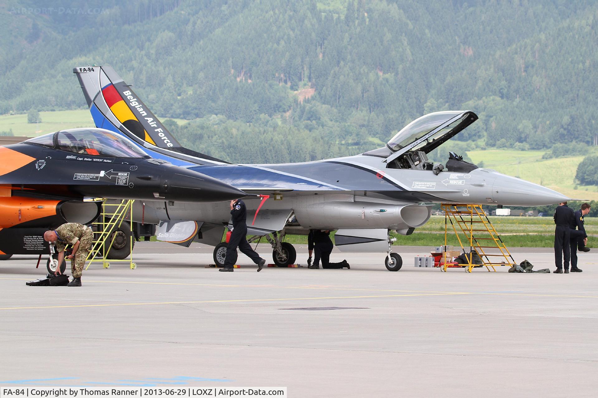FA-84, 1980 SABCA F-16AM Fighting Falcon C/N 6H-84, BAF F-16