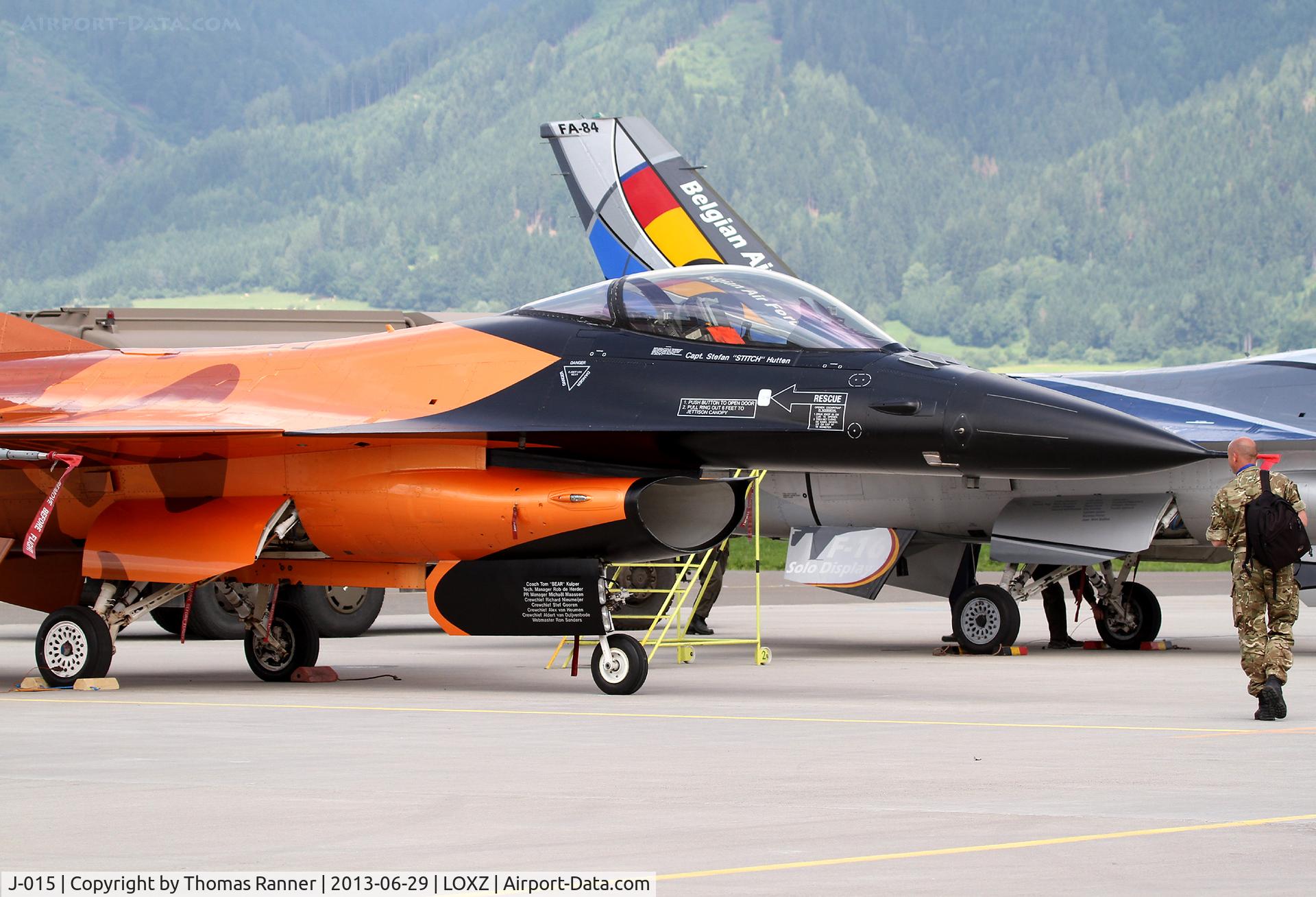 J-015, 1991 Fokker F-16A Fighting Falcon C/N 6D-171, RNLAF F-16