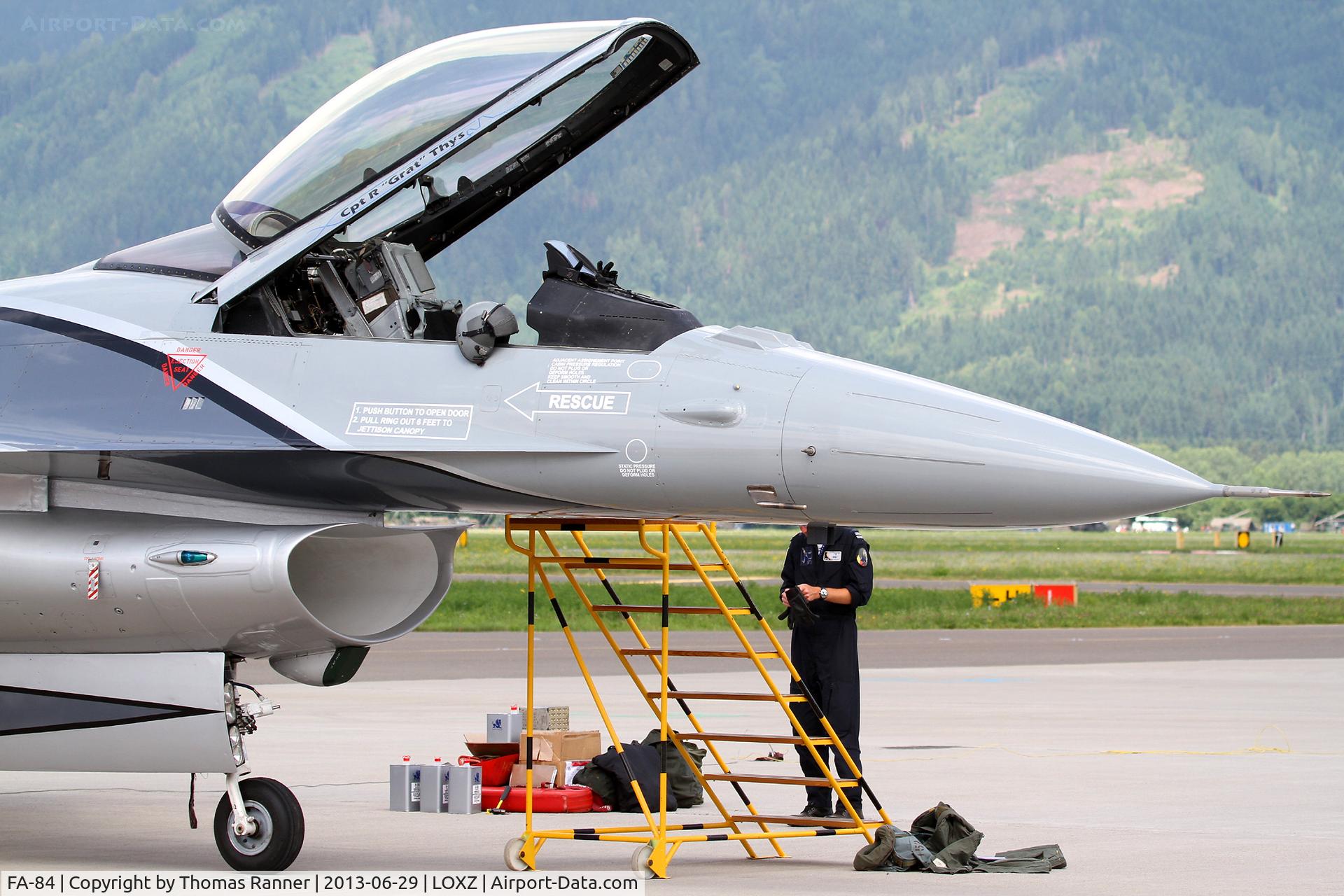 FA-84, 1980 SABCA F-16AM Fighting Falcon C/N 6H-84, BAF F-16