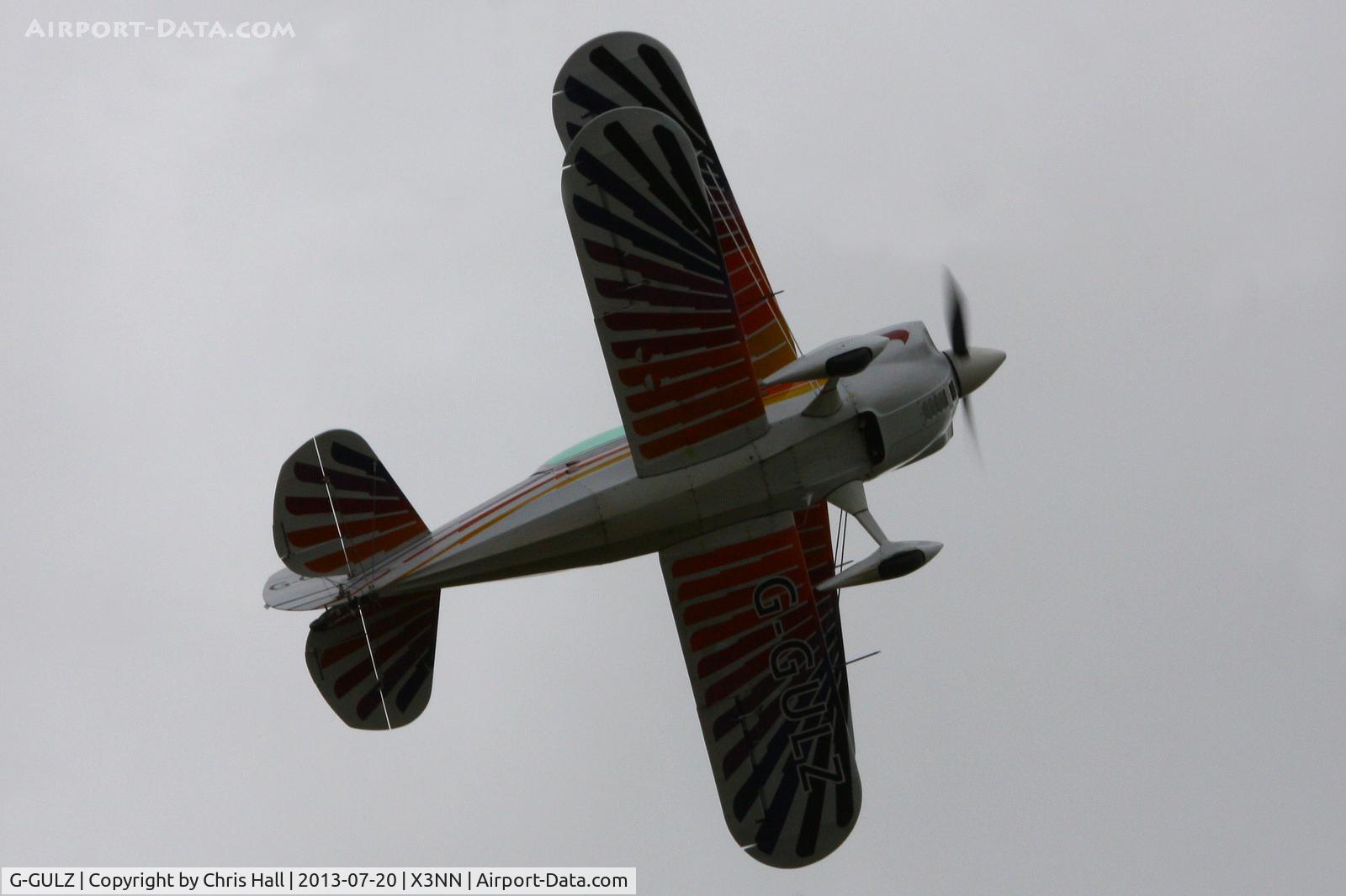G-GULZ, 1989 Christen Eagle II C/N SEGLER 0001, at the Stoke Golding stakeout 2013