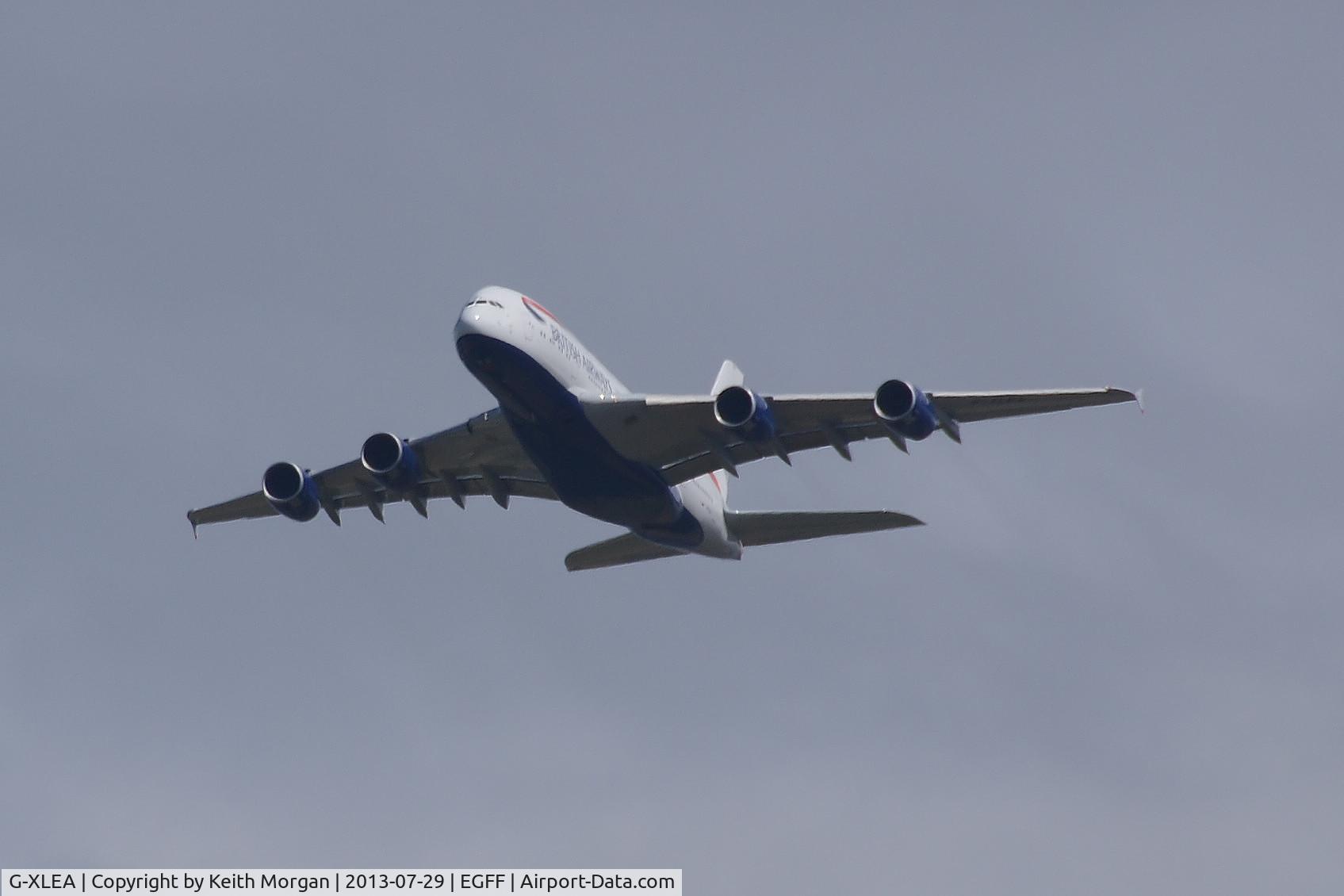 G-XLEA, 2012 Airbus A380-841 C/N 095, G-XLEA A380 British Airways on departure