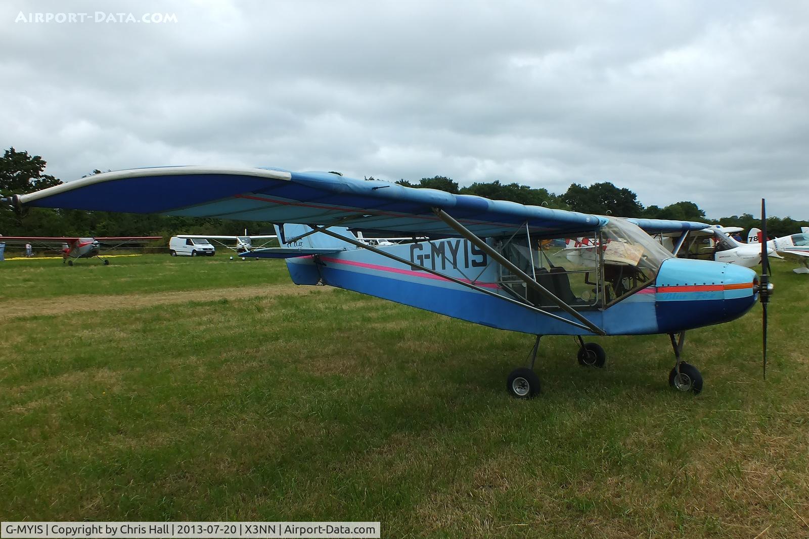 G-MYIS, 1993 Rans S-6ESD Coyote II C/N PFA 204-12382, at the Stoke Golding stakeout 2013