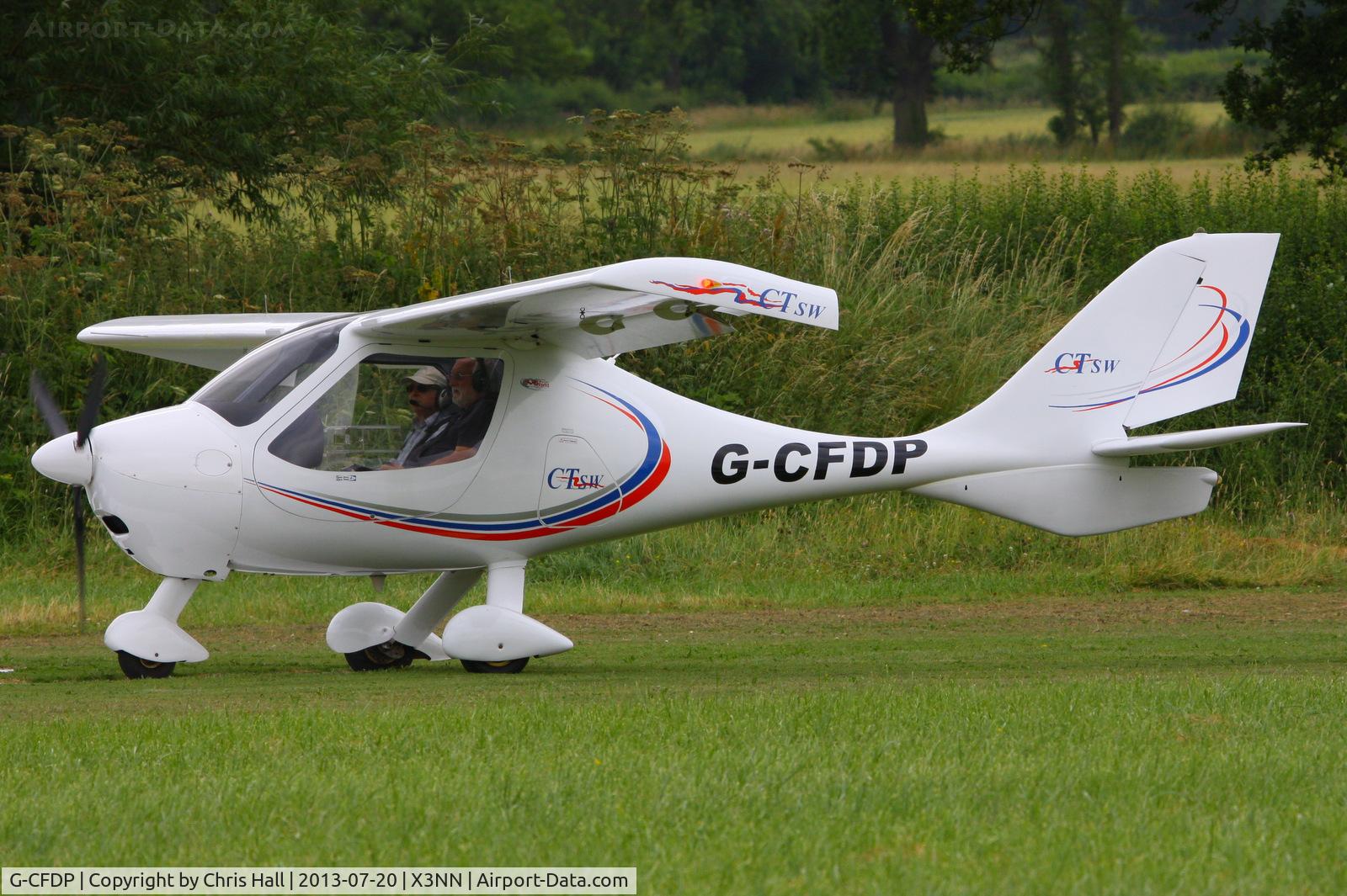 G-CFDP, 2008 Flight Design CTSW C/N 8367, at the Stoke Golding stakeout 2013