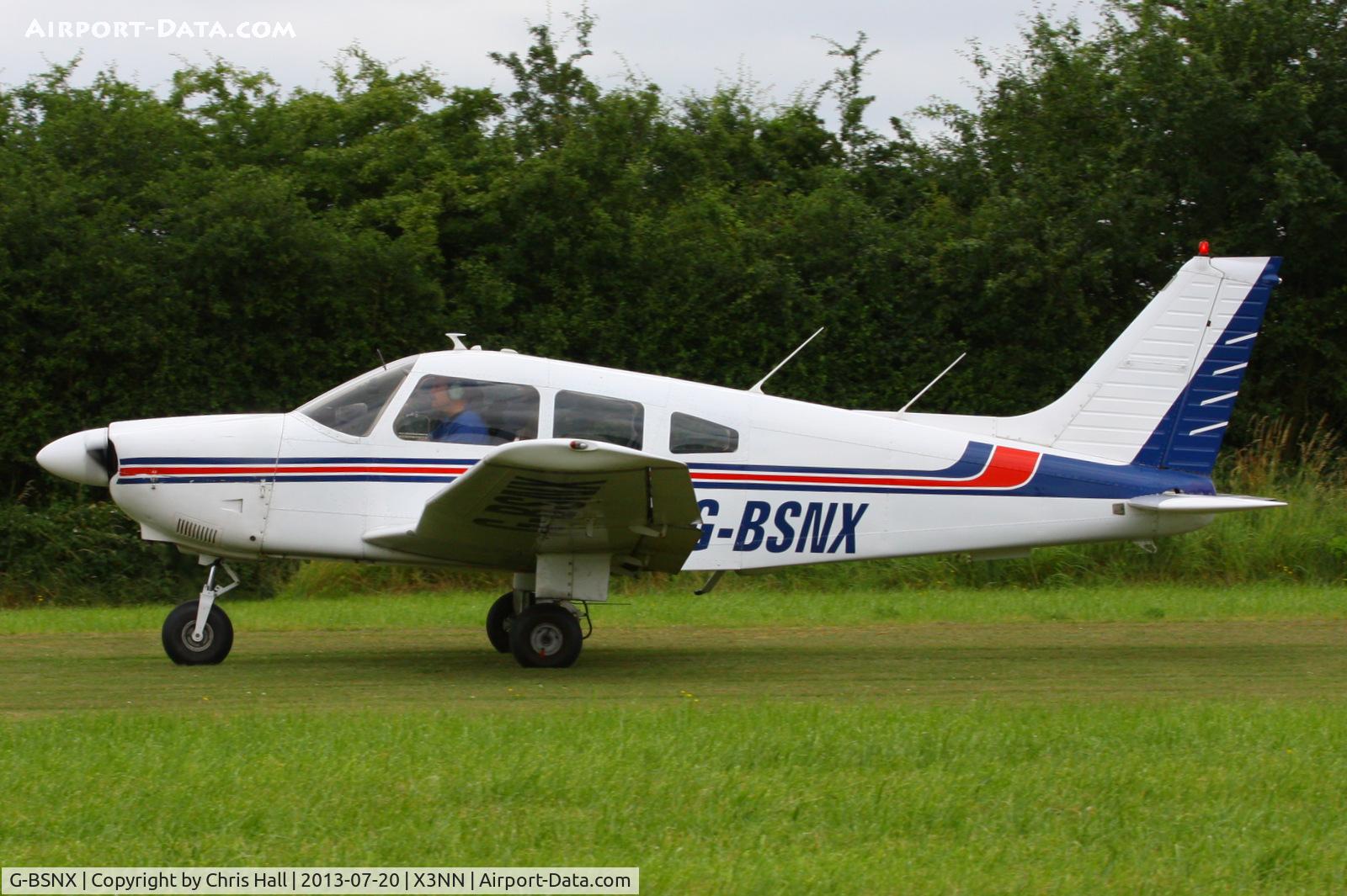G-BSNX, 1979 Piper PA-28-181 Cherokee Archer II C/N 28-7990311, at the Stoke Golding stakeout 2013