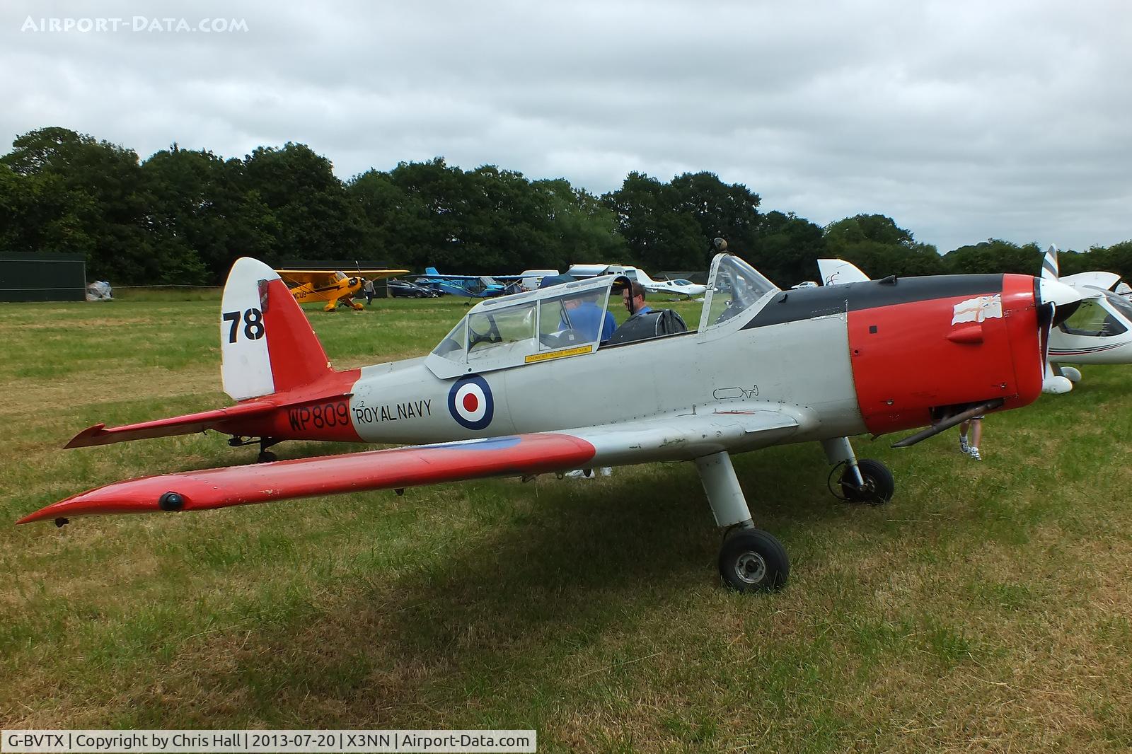 G-BVTX, 1952 De Havilland DHC-1 Chipmunk T.10 C/N C1/0705, at the Stoke Golding stakeout 2013