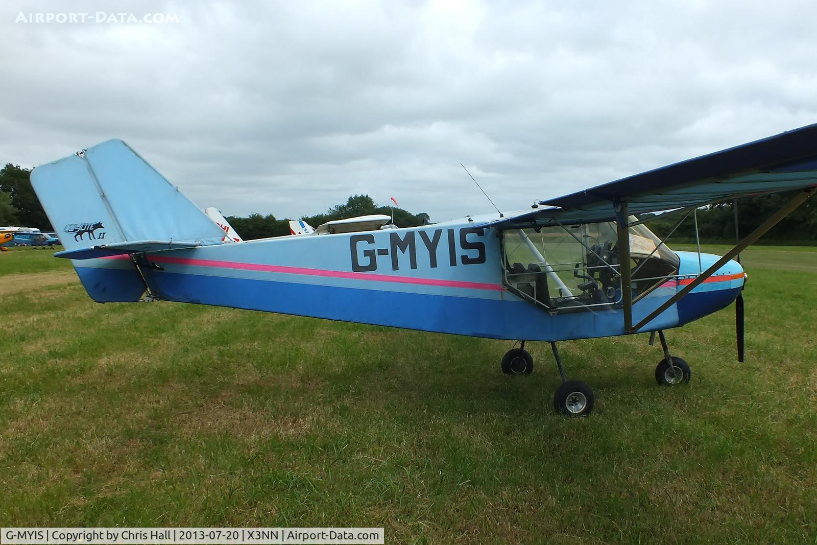 G-MYIS, 1993 Rans S-6ESD Coyote II C/N PFA 204-12382, at the Stoke Golding stakeout 2013