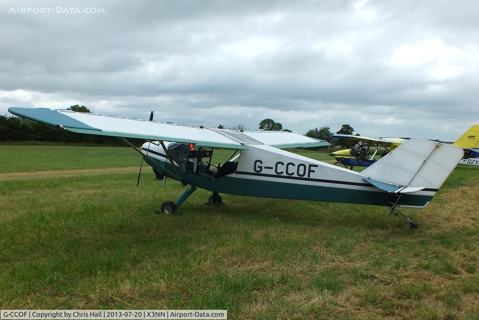 G-CCOF, 2004 Rans S-6ESA Coyote II C/N PFA 204-14037, at the Stoke Golding stakeout 2013