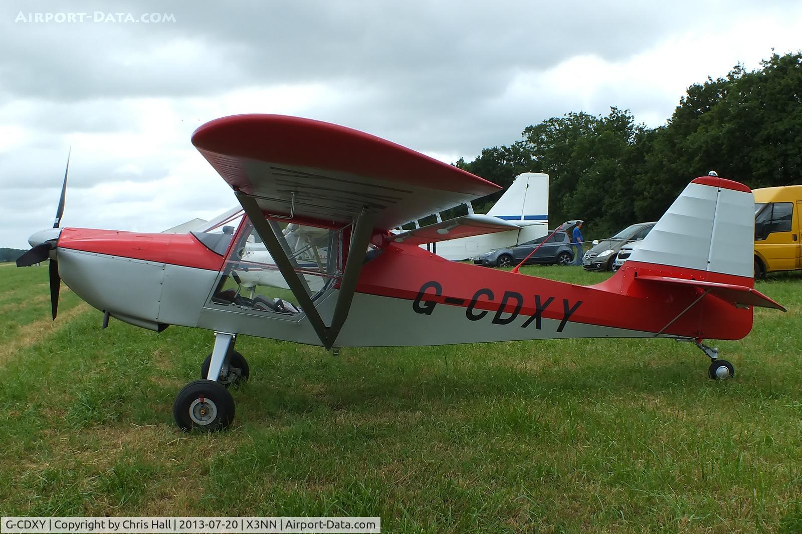 G-CDXY, 2007 Skystar Kitfox Series 7 C/N PFA 172D-14112, at the Stoke Golding stakeout 2013