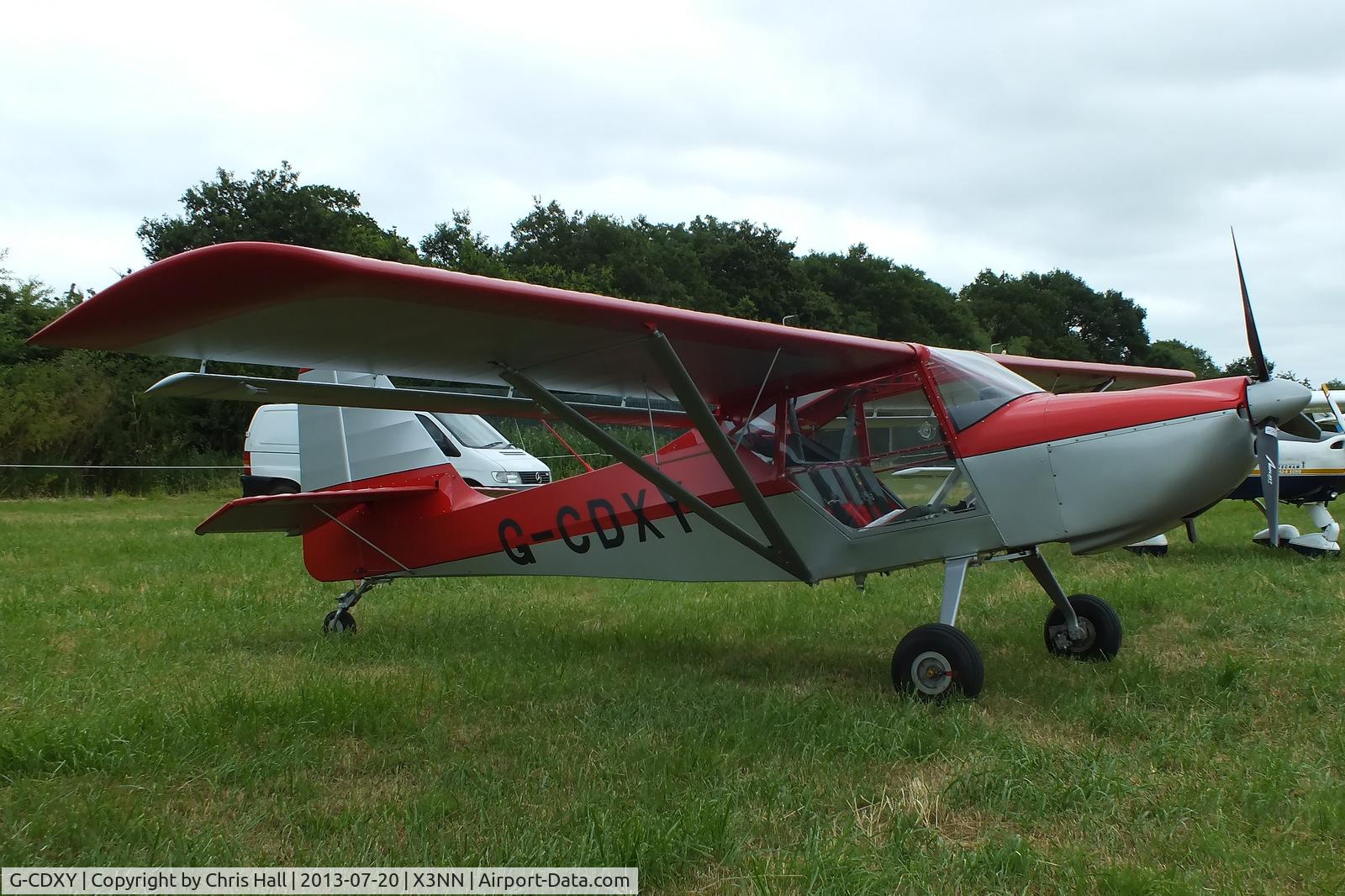 G-CDXY, 2007 Skystar Kitfox Series 7 C/N PFA 172D-14112, at the Stoke Golding stakeout 2013
