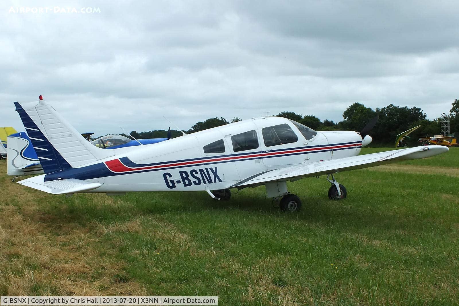 G-BSNX, 1979 Piper PA-28-181 Cherokee Archer II C/N 28-7990311, at the Stoke Golding stakeout 2013