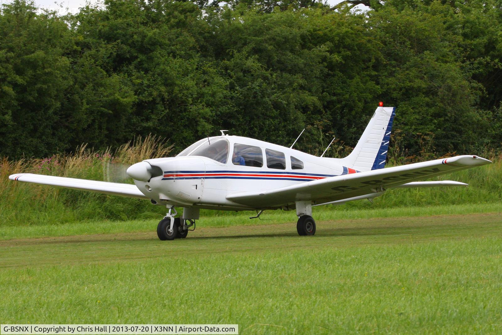 G-BSNX, 1979 Piper PA-28-181 Cherokee Archer II C/N 28-7990311, at the Stoke Golding stakeout 2013