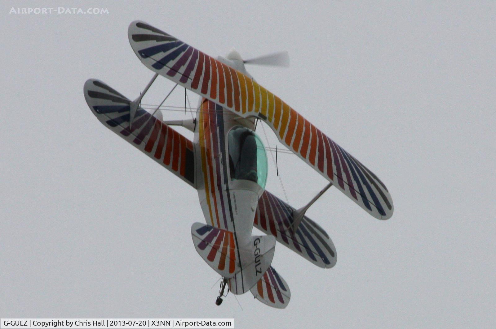 G-GULZ, 1989 Christen Eagle II C/N SEGLER 0001, at the Stoke Golding stakeout 2013