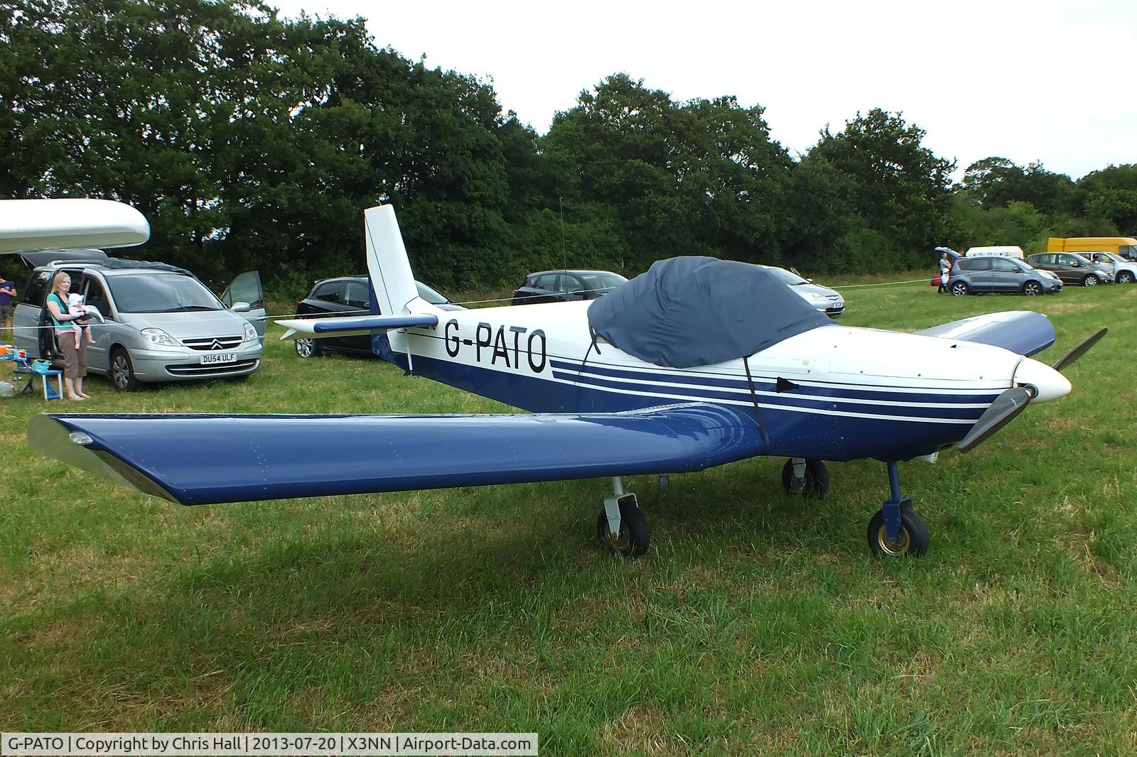 G-PATO, 2004 Zenair CH-601UL Zodiac C/N PFA 162A-14328, at the Stoke Golding stakeout 2013
