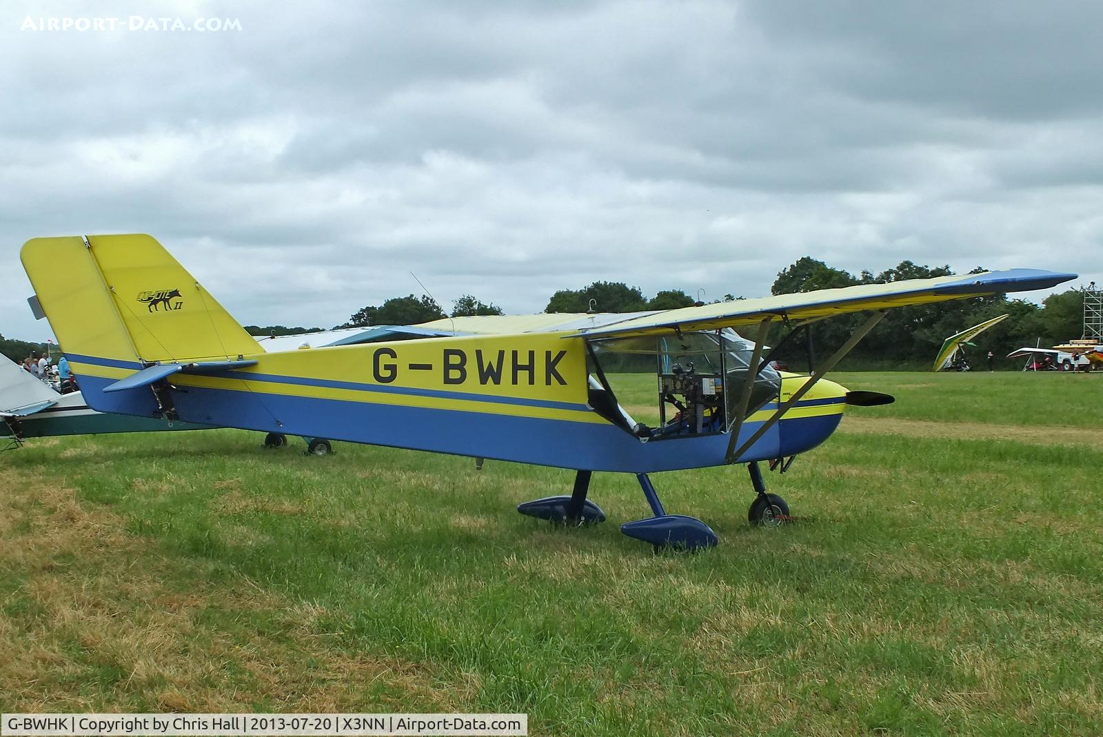 G-BWHK, 1995 Rans S-6-116 Coyote II C/N PFA 204A-12908, at the Stoke Golding stakeout 2013
