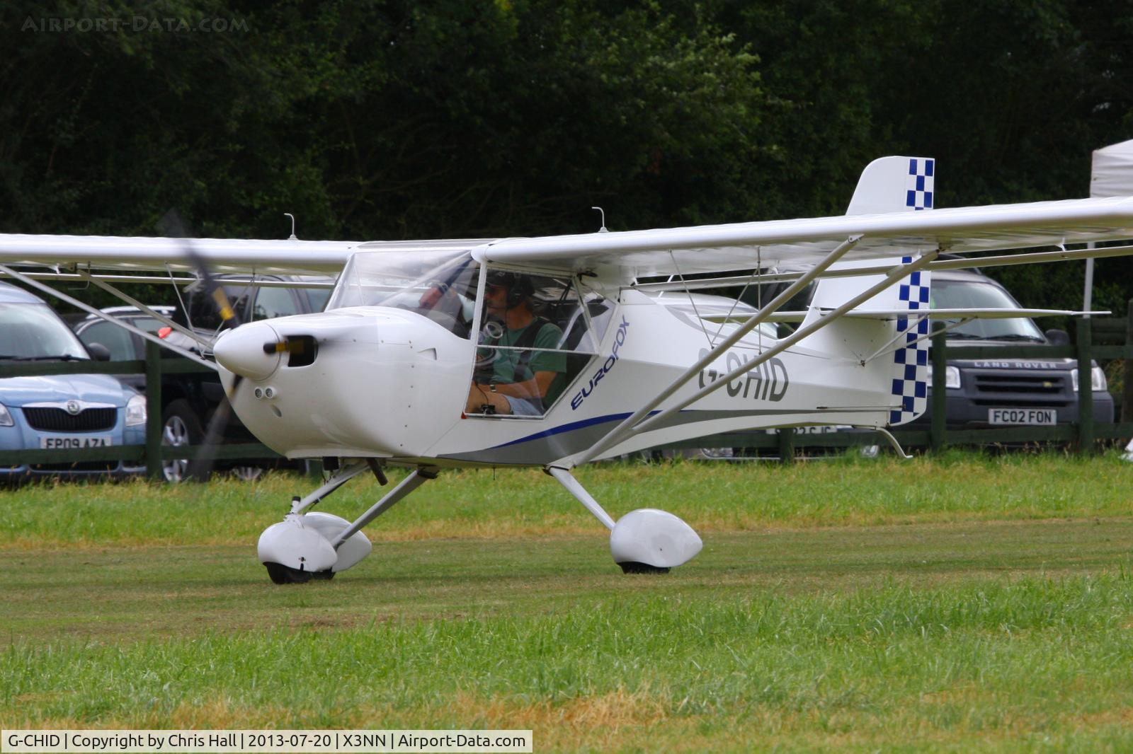 G-CHID, 2012 Aeropro Eurofox 912(1) C/N BMAA/HB/621, at the Stoke Golding stakeout 2013