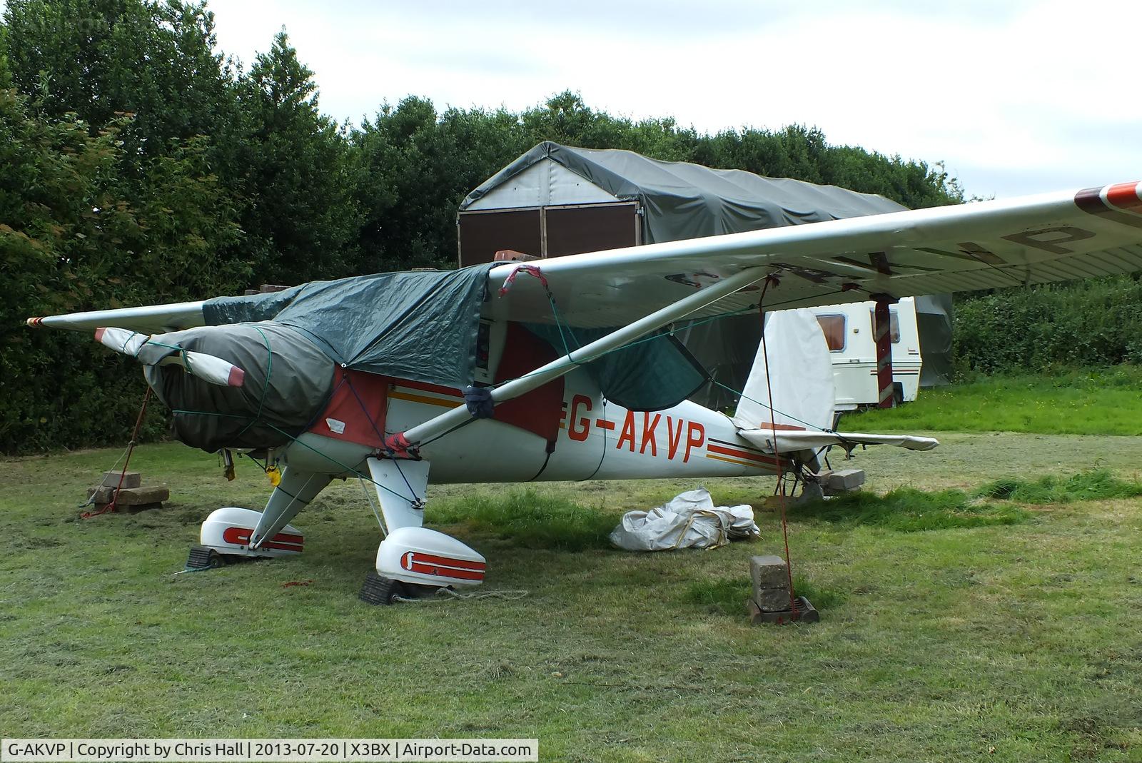 G-AKVP, 1948 Luscombe 8A C/N 5549, at Charity Farm, Baxterley
