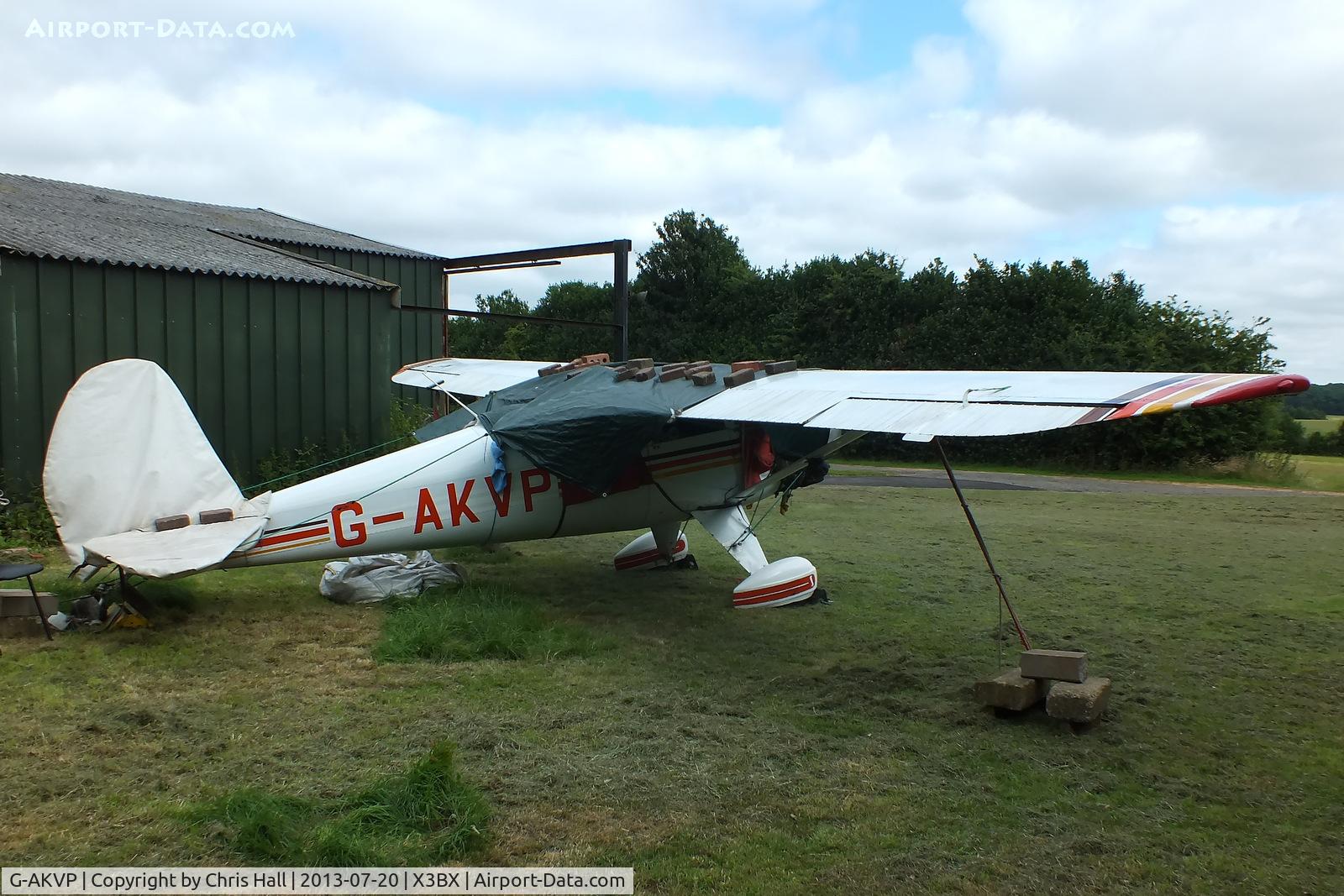G-AKVP, 1948 Luscombe 8A C/N 5549, at Charity Farm, Baxterley