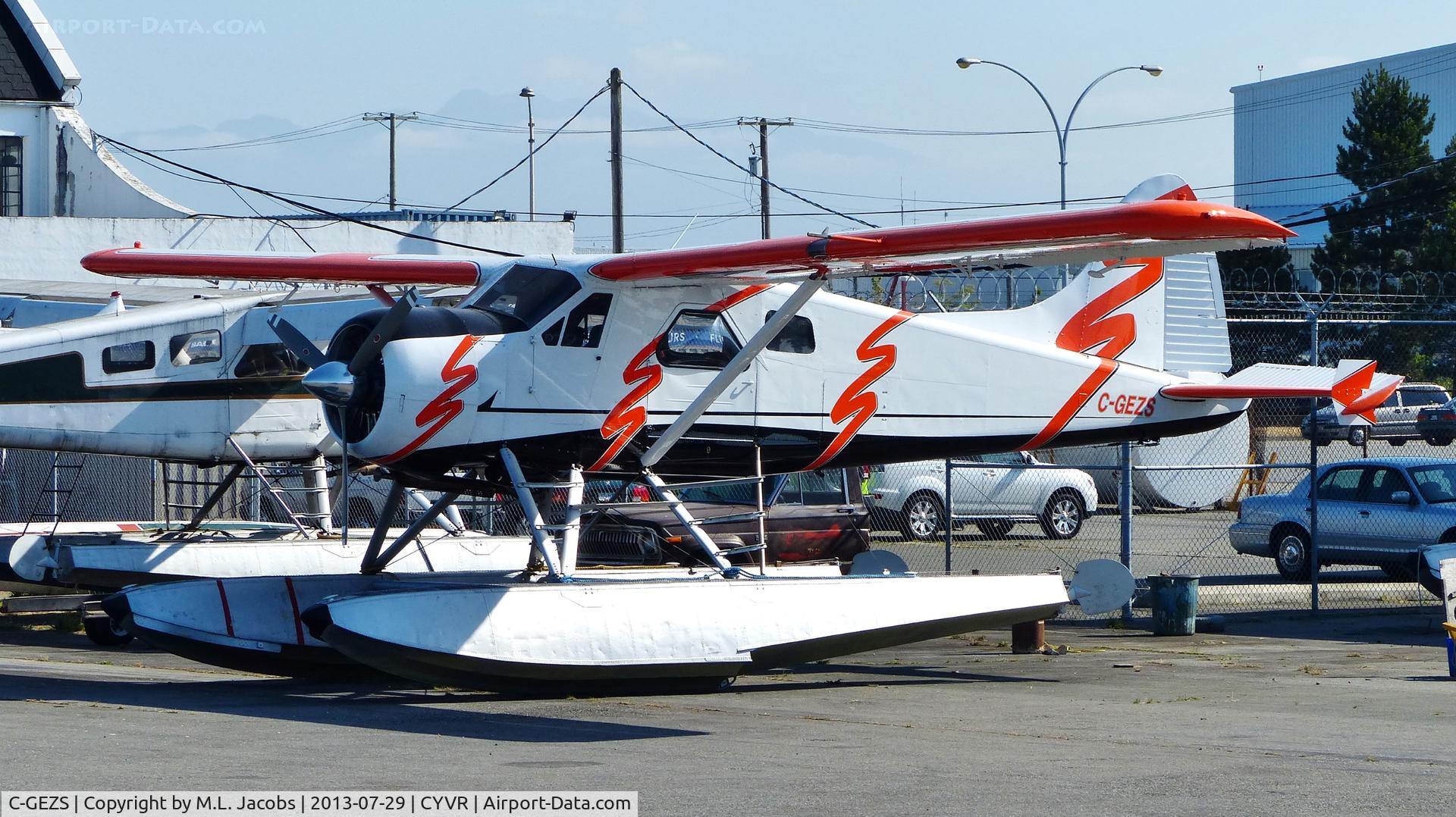 C-GEZS, 1958 De Havilland Canada DHC-2 Beaver Mk.1 C/N 1277, Private DeHavilland Beaver parked at Harbour Air hangar.