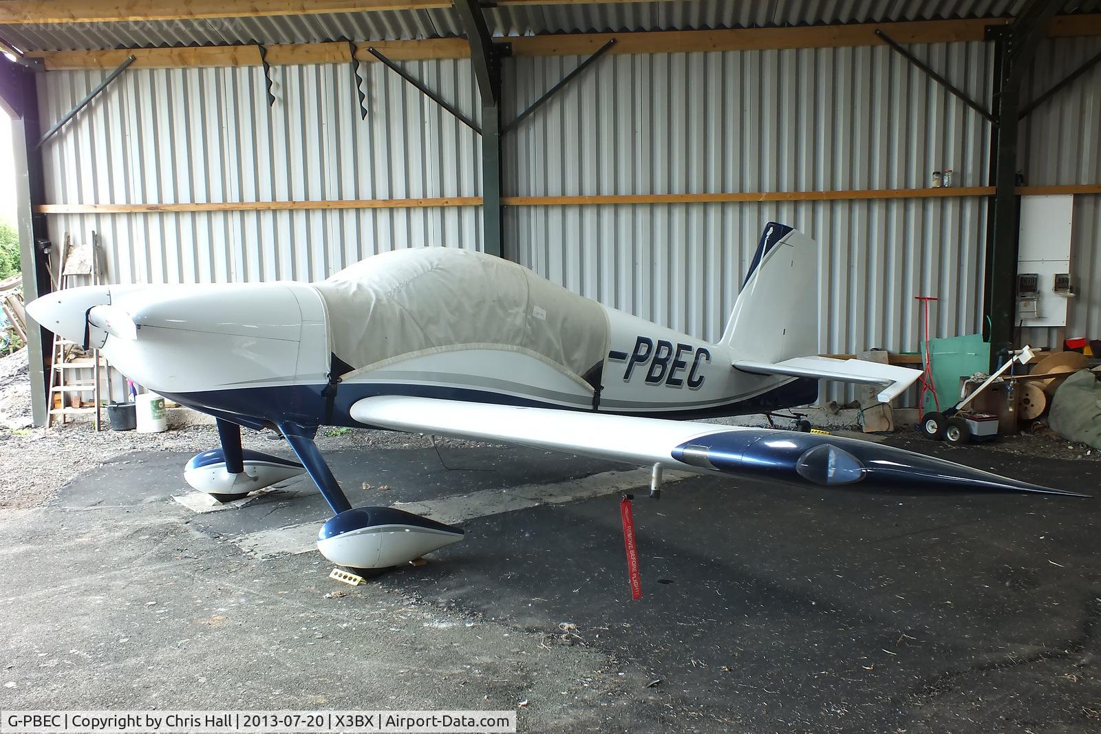 G-PBEC, 2007 Vans RV-7 C/N PFA 323-14382, at Charity Farm, Baxterley