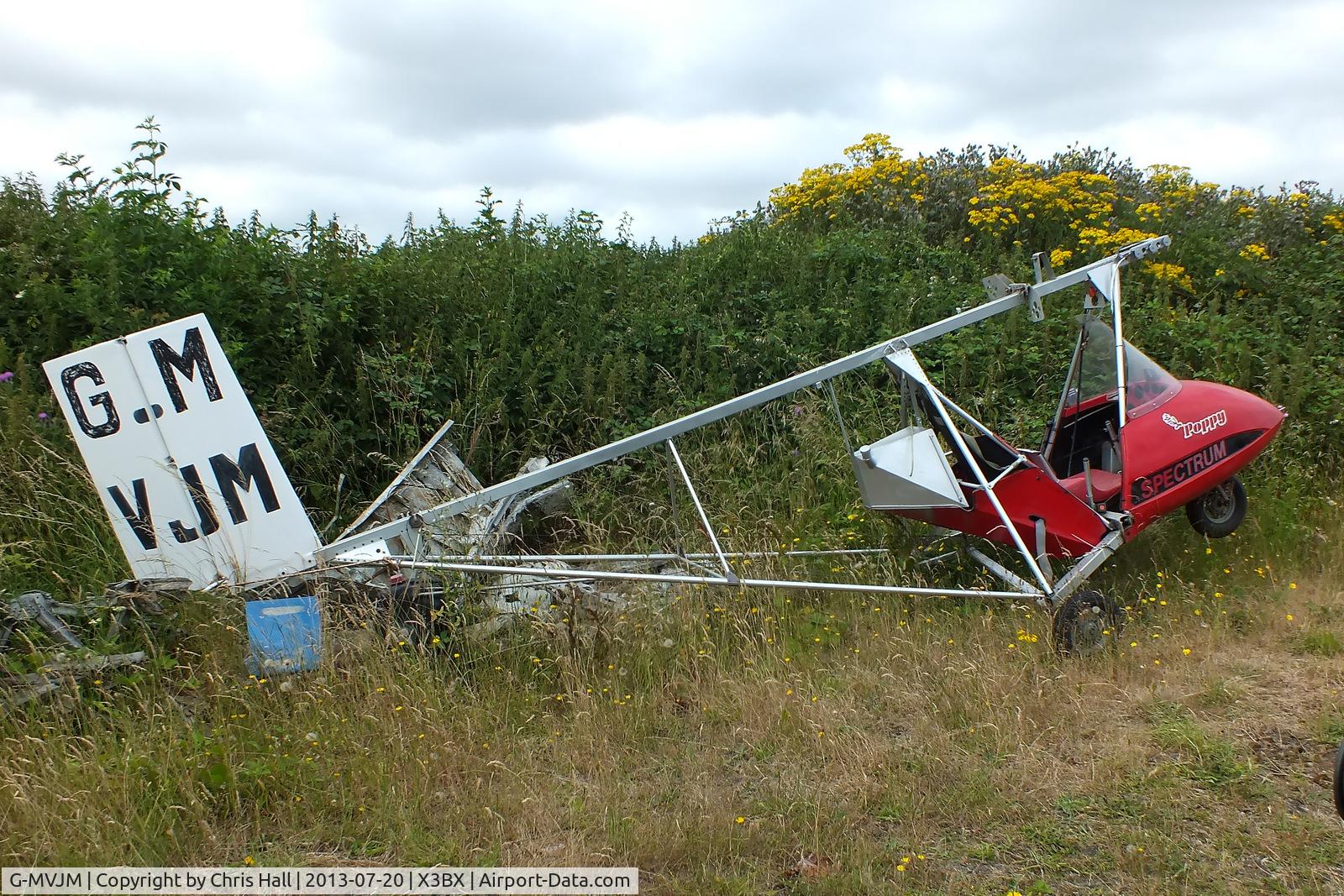 G-MVJM, 1988 Microflight Aircraft Ltd Spectrum C/N 007, at Charity Farm, Baxterley